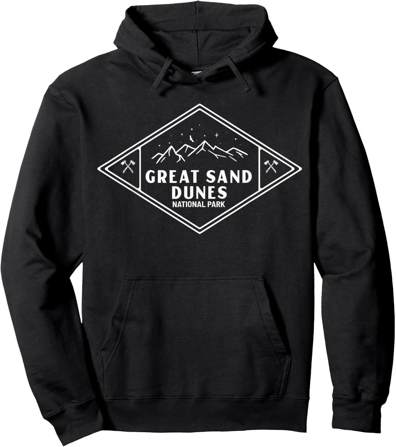 Great Sand Dunes National Park Explore Adventure Camp Hoodie - Hoodie | Black