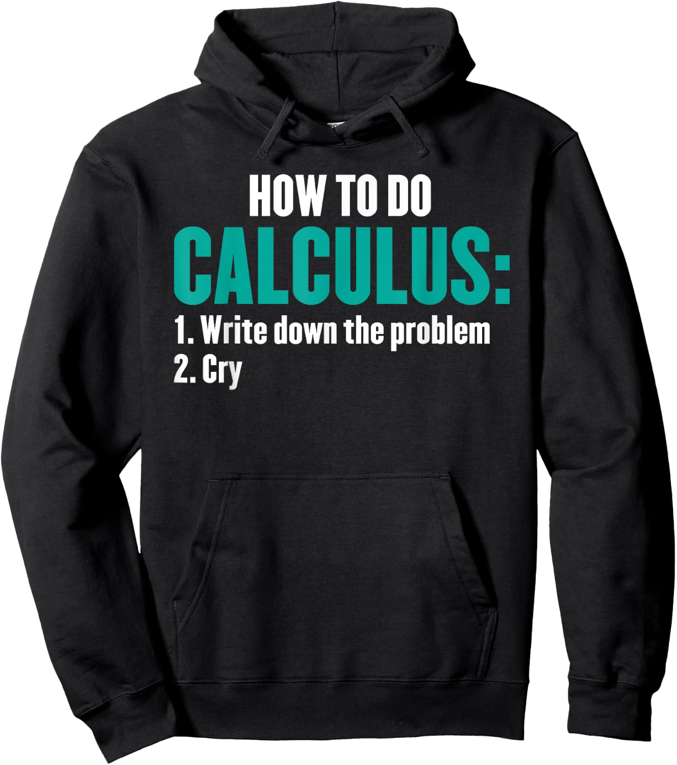 Funny Math How To Do Calculus Funny Algebra Hoodie - Hoodie | Black