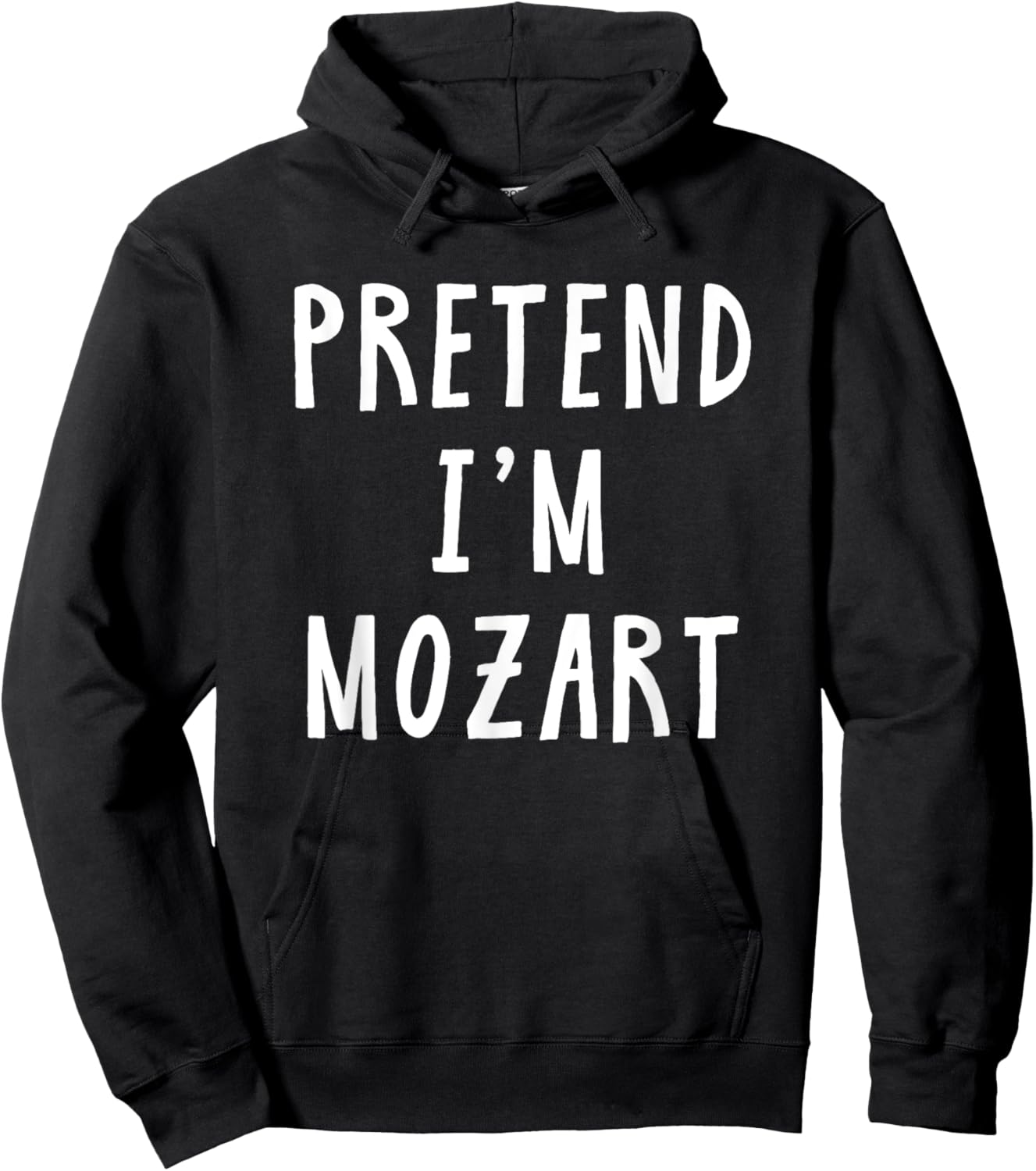 Pretend Im Mozart Costume Music Women Kids Halloween Costume Hoodie - Hoodie | Black