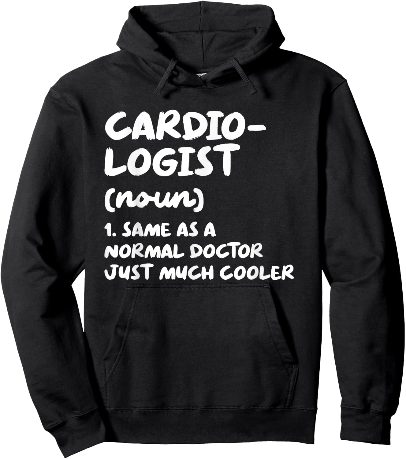 Cardiologist Definition Heart Doctor Cardiology Hoodie - Hoodie | Black