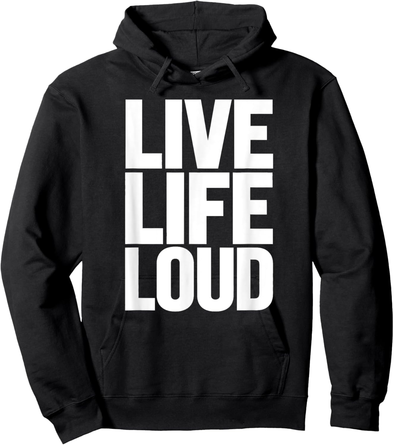 Live Women Life Loud Motivational Men Kids Hoodie - Hoodie | Black