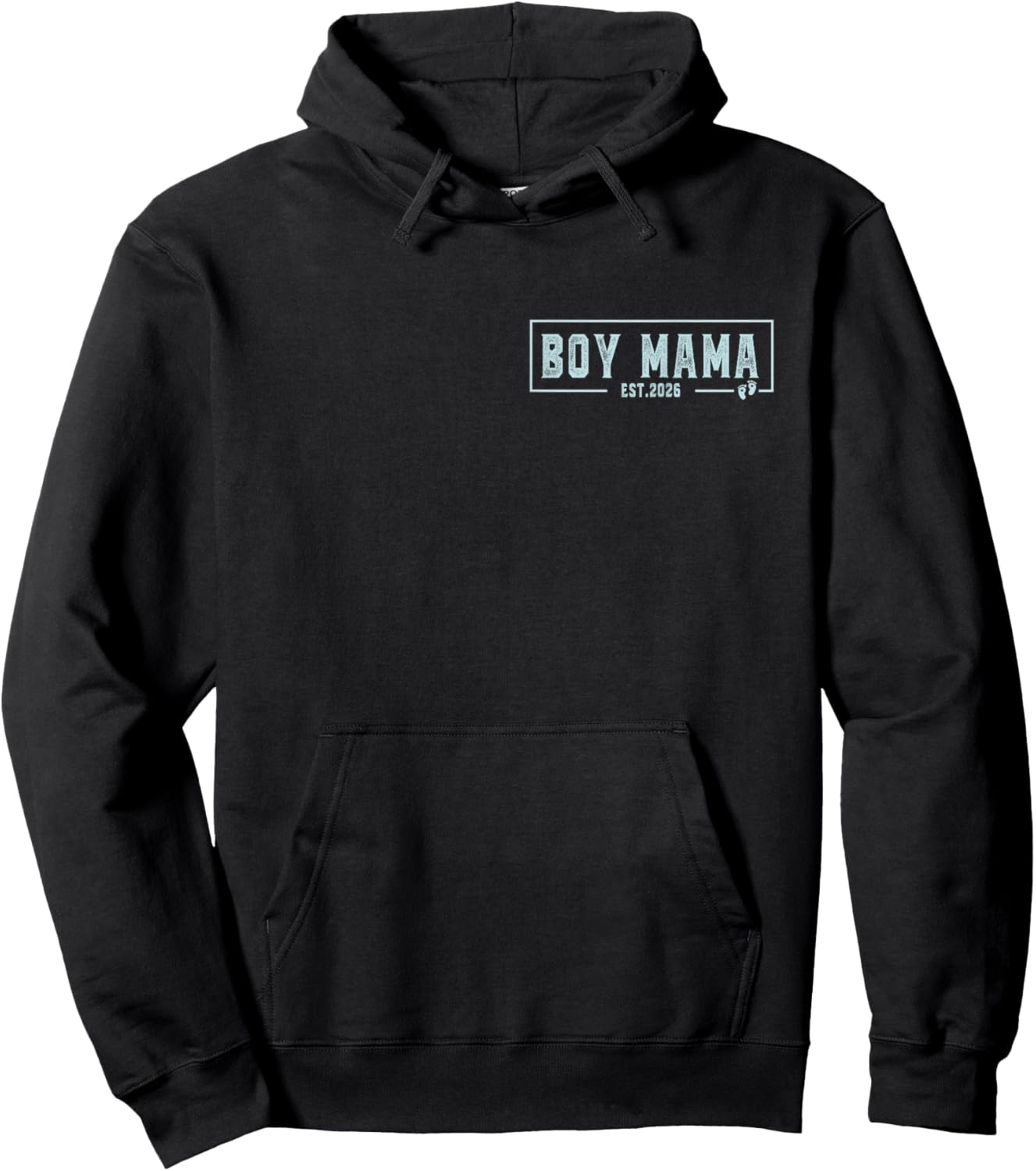 Boy Mama Est 2026 Boy Mom Pregnancy Mom To Be New Mama 2026 Hoodie - Hoodie | Black