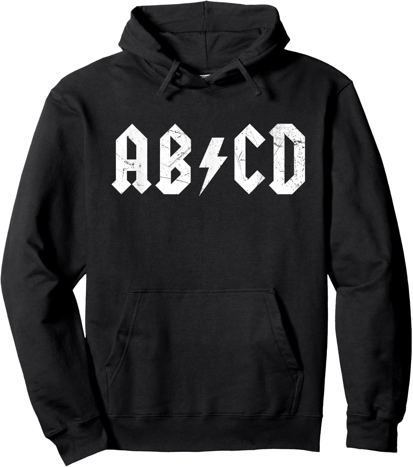 ABCD Rock and Roll Letters Children Alphabet Parody Hoodie - Hoodie | Black