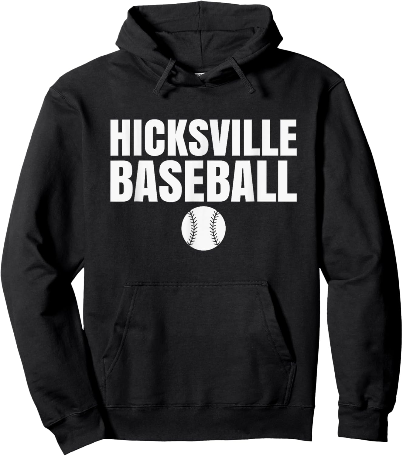 Hicksville High School Baseball Hoodie - Hoodie | Black