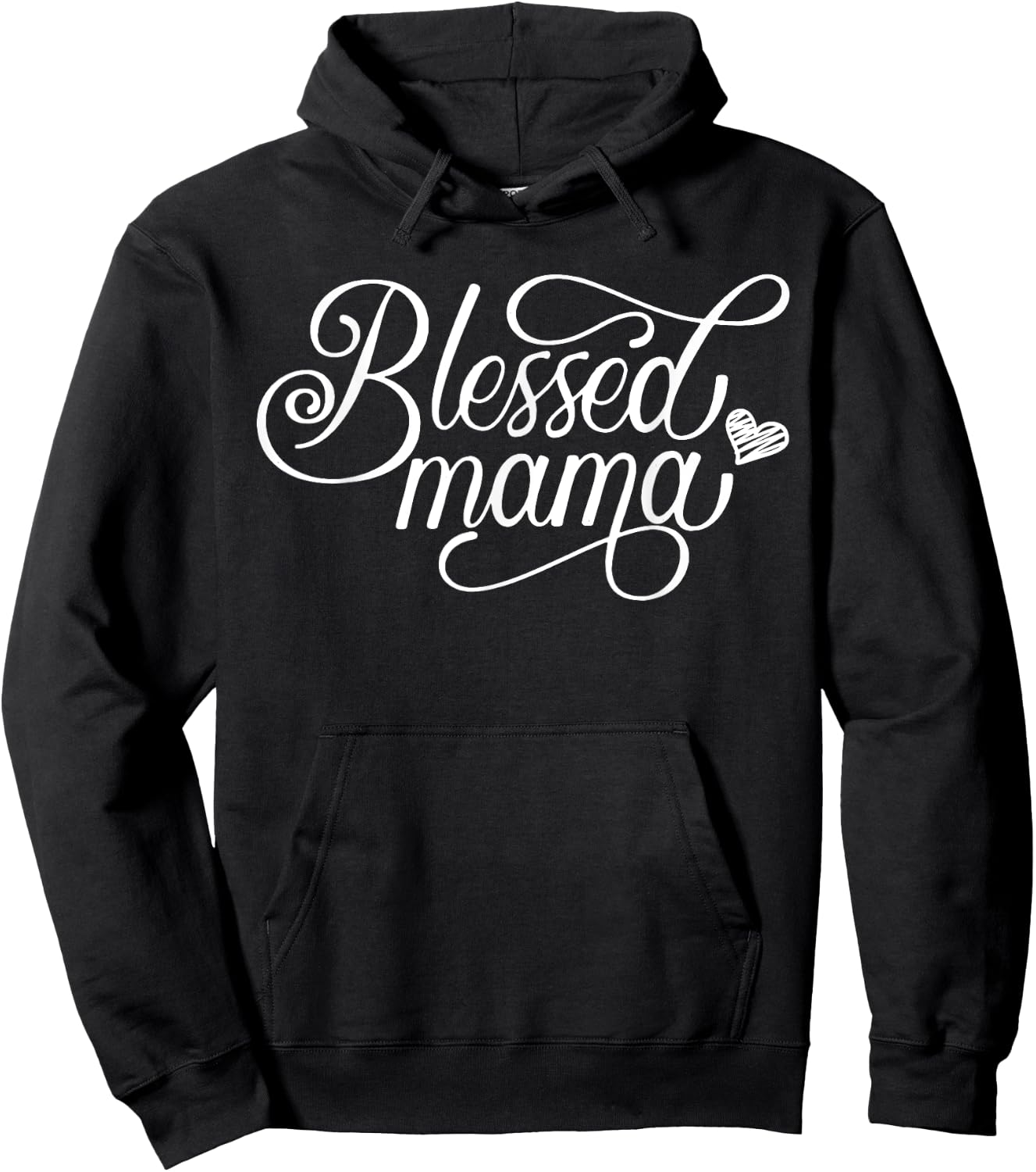 Blessed Mama Proud Mom Mother's Day Thanksgiving Hoodie - Hoodie | Black