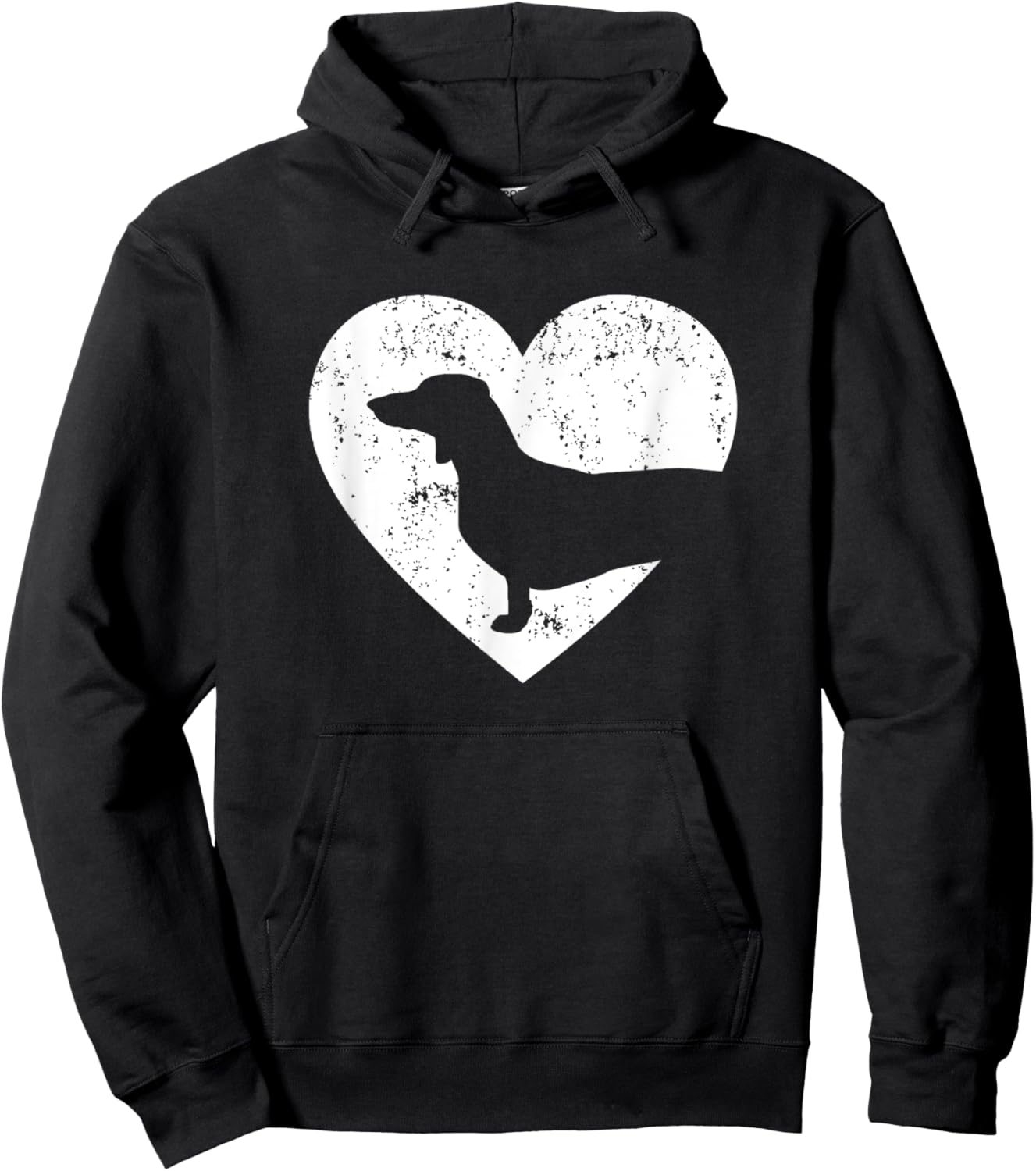 Cute Dachshund Heart Dachshund Dog Valentines Day Men Women Hoodie - Hoodie | Black