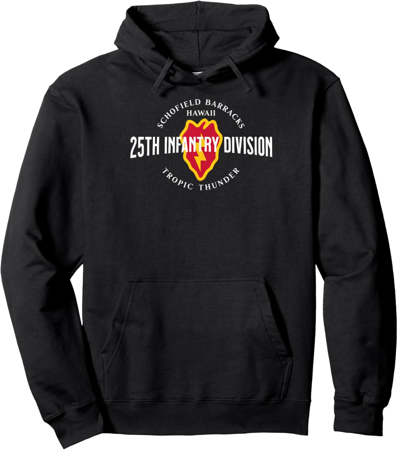 25th Infantry Division Schofield Barracks Tropic Thunder Vet Hoodie - Hoodie | Black