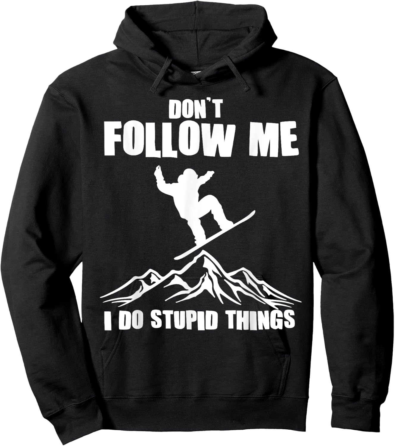 Cool Snowboarding Art Women Snowboard Snowboarder Hoodie - Hoodie | Black