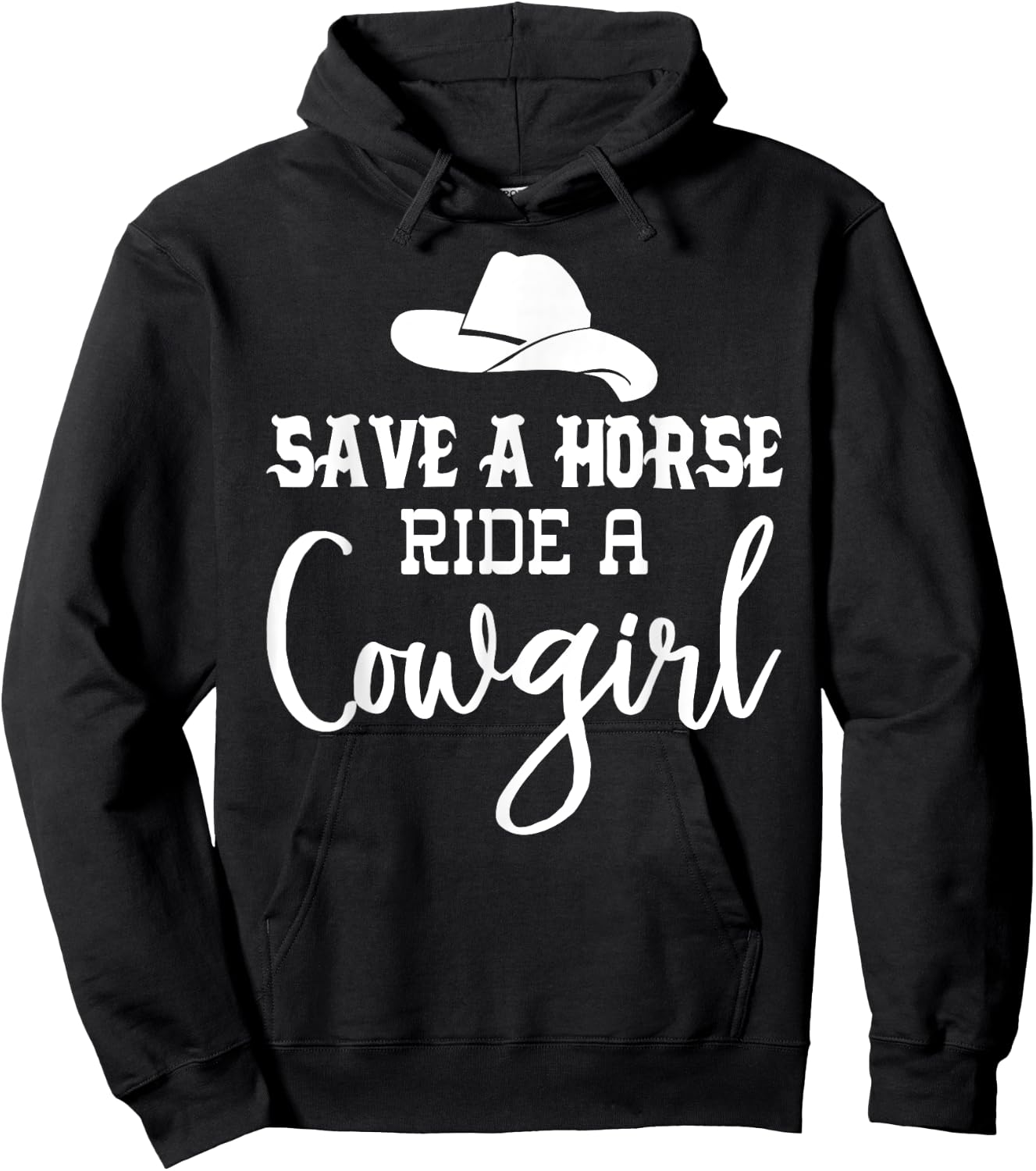 Save a Horse Ride a Cowgirl Shirt,Save a Horse Shirt,Cowgirl Hoodie - Hoodie | Black