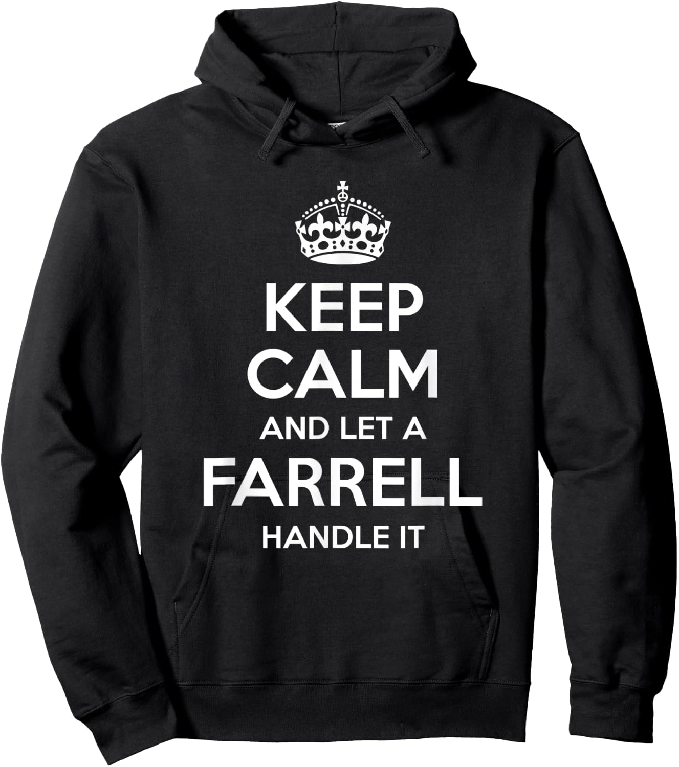 FARRELL Funny Surname Family Tree Birthday Reunion Gift Hoodie - Hoodie | Black