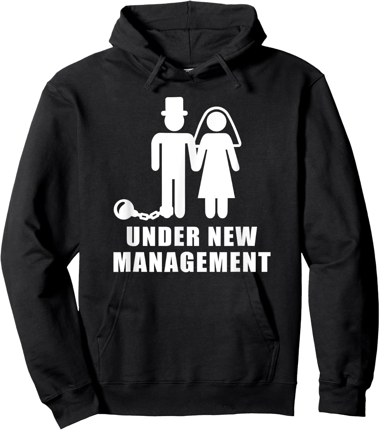 Under new management wedding bachelor party Hoodie - Hoodie | Black