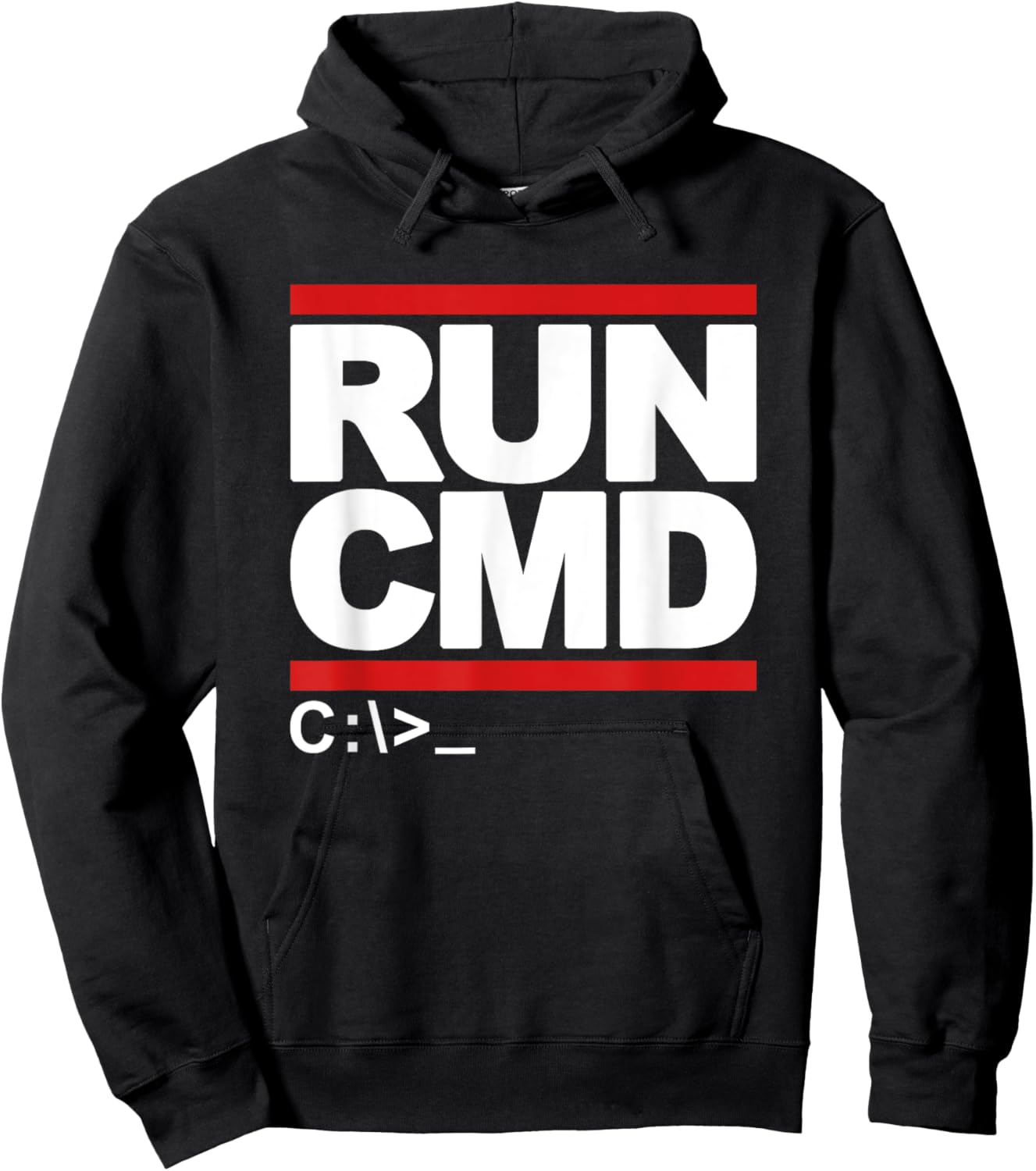 Funny Run CMD Programming Coding Hoodie - Hoodie | Black