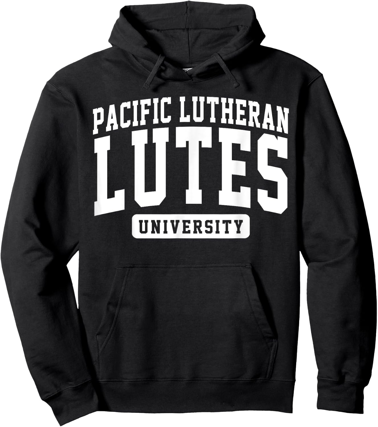 Pacific Lutheran University Lutes Arch Vintage Classic Hoodie - Hoodie | Black