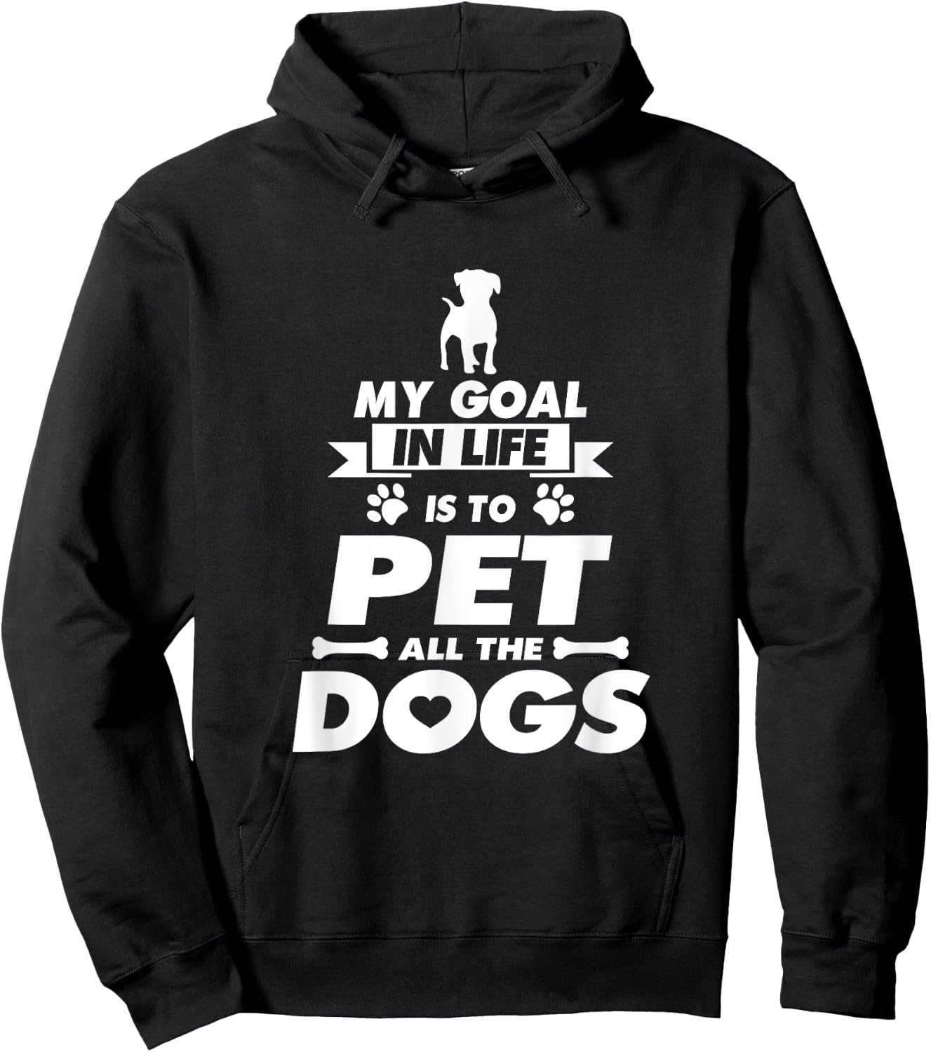 My Goal in Life is to Pet all the Dogs Shirt Hoodie - Hoodie | Black