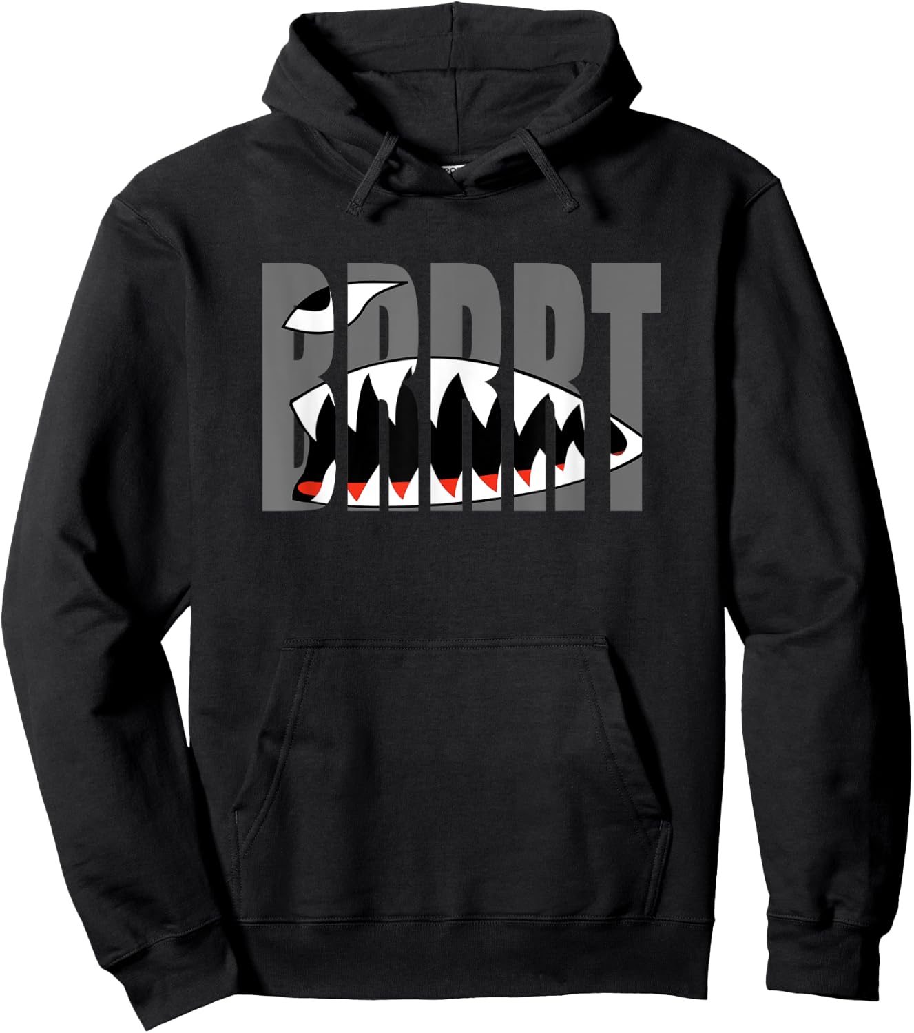 Fairchild A10 A-10 Thunderbolt Warthog Brrrt Shark mouth Hoodie - Hoodie | Black