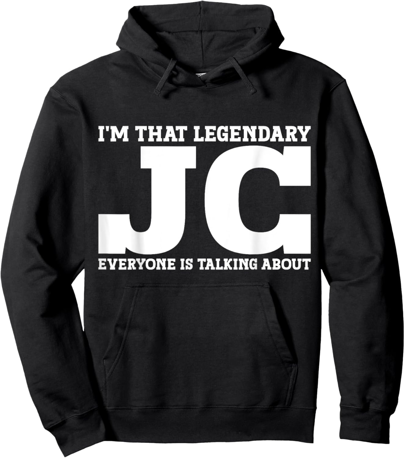 Jc Personal Name First Name Funny Jc Hoodie - Hoodie | Black
