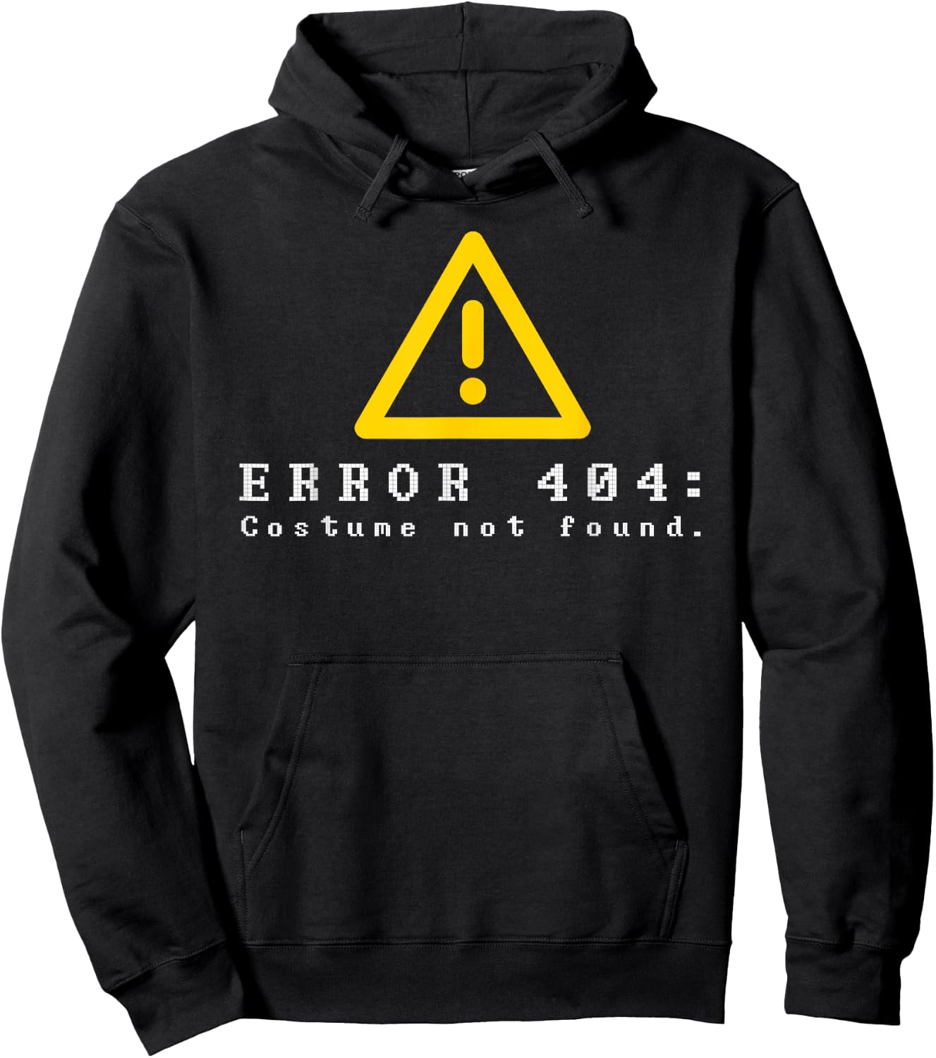Error 404 Costume Not Found Funny Halloween Computer Geek Hoodie - Hoodie | Black