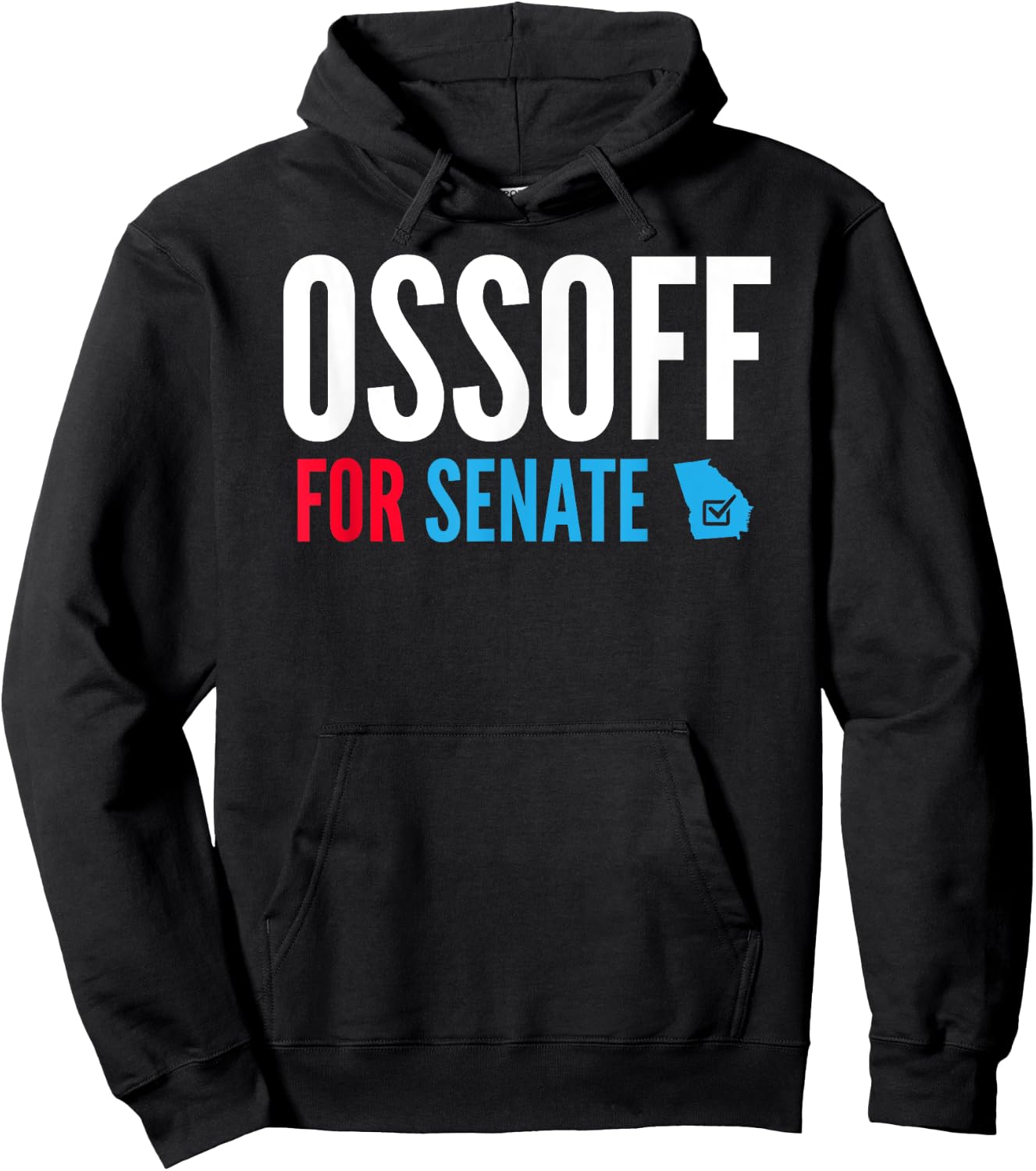 Jon Ossoff for Senate Georgia Runoff Vote Hoodie - Hoodie | Black