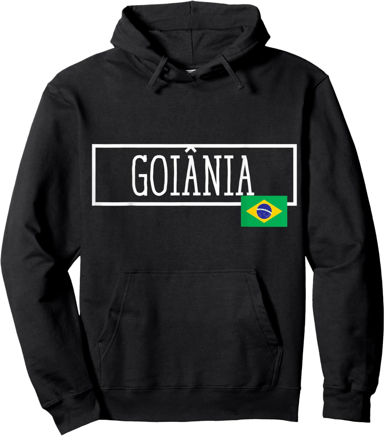 Goiania Brazil Country City Brazilian Fun Women Men Gag Hoodie - Hoodie | Black