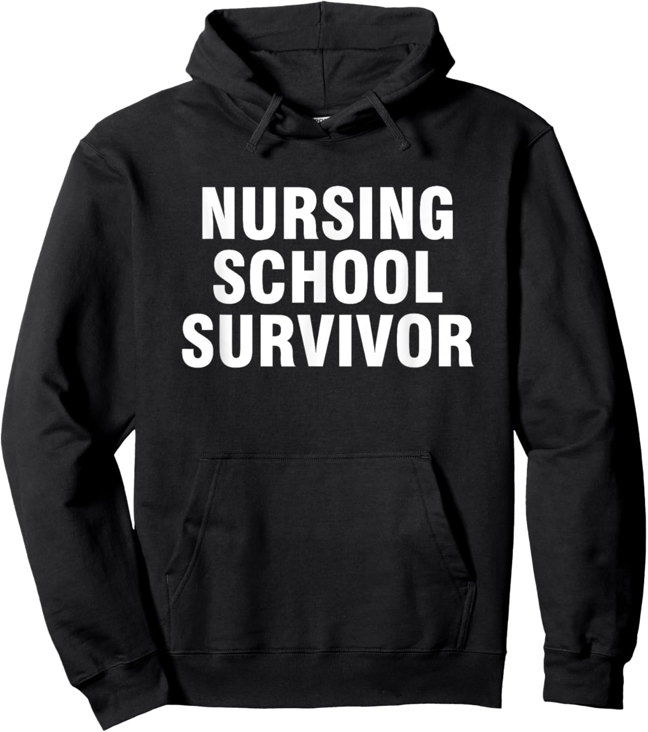 Nursing School Survivor Hoodie - Hoodie | Black