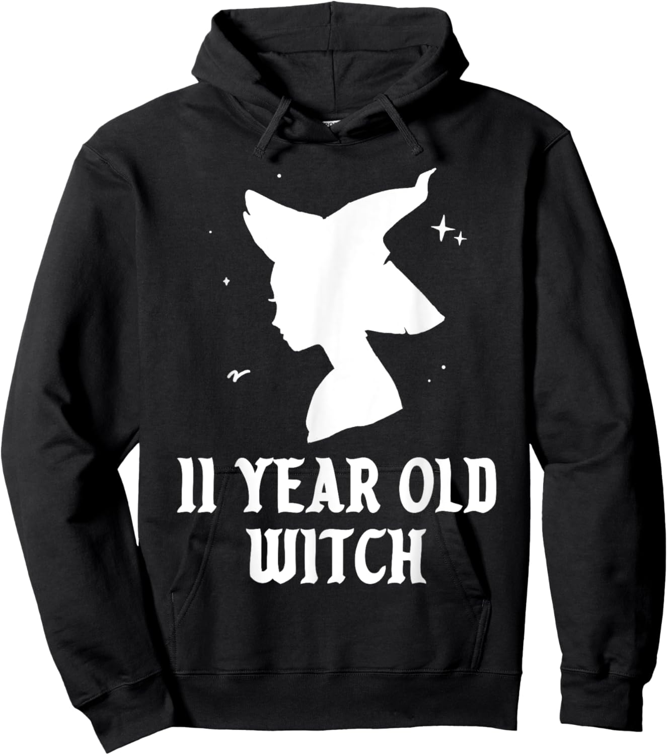 11 Year Old Witch Birthday Party Theme Halloween Costume Hoodie - Hoodie | Black