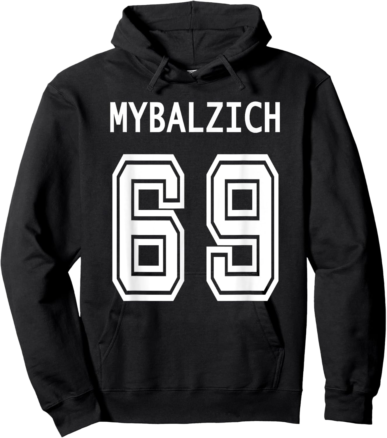 Sports Player Mybalzich 69 Funny Adult Hoodie - Hoodie | Black