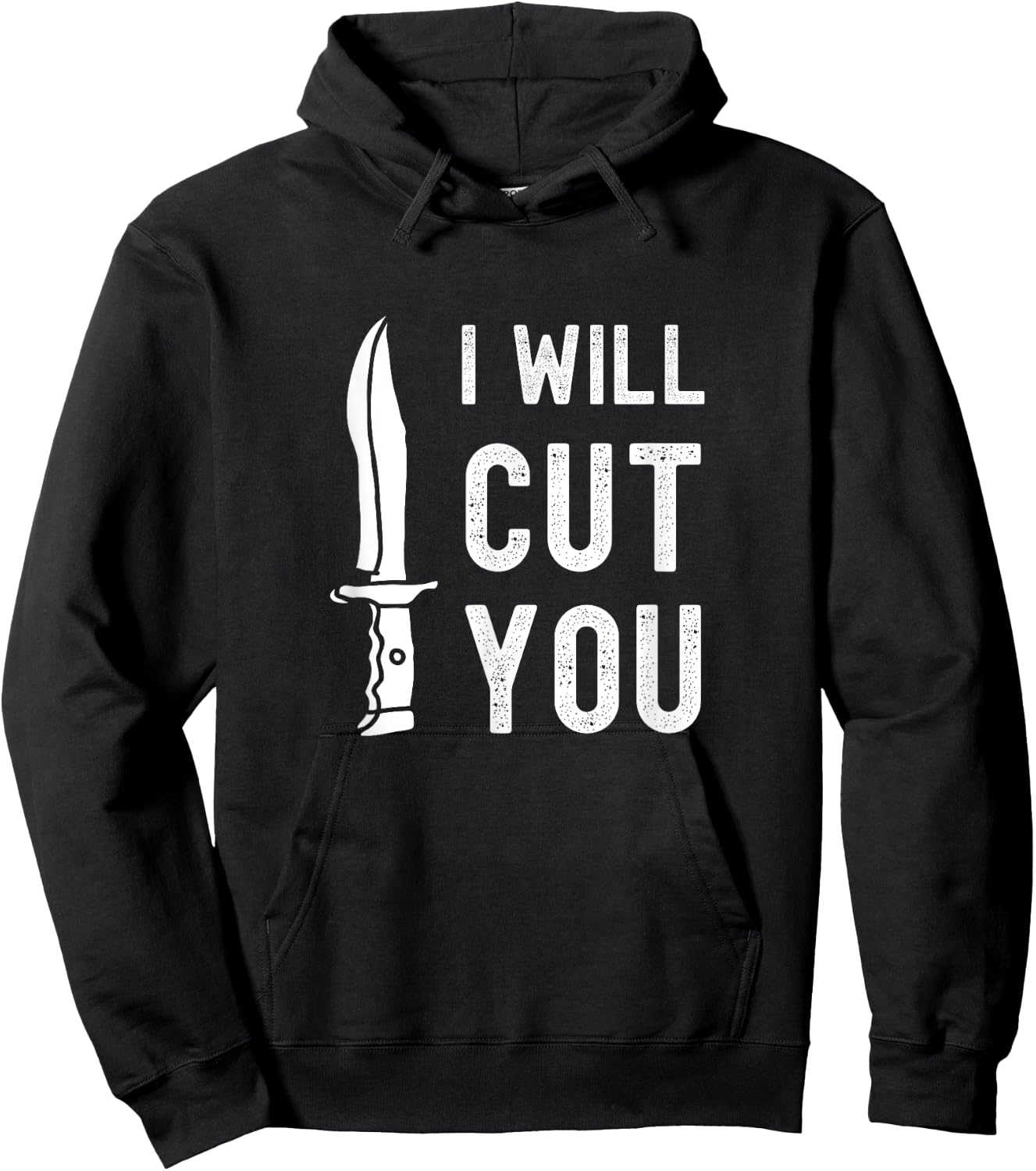 Funny Bladesmith I Will Cut You Knife Gag Gift Hoodie - Hoodie | Black