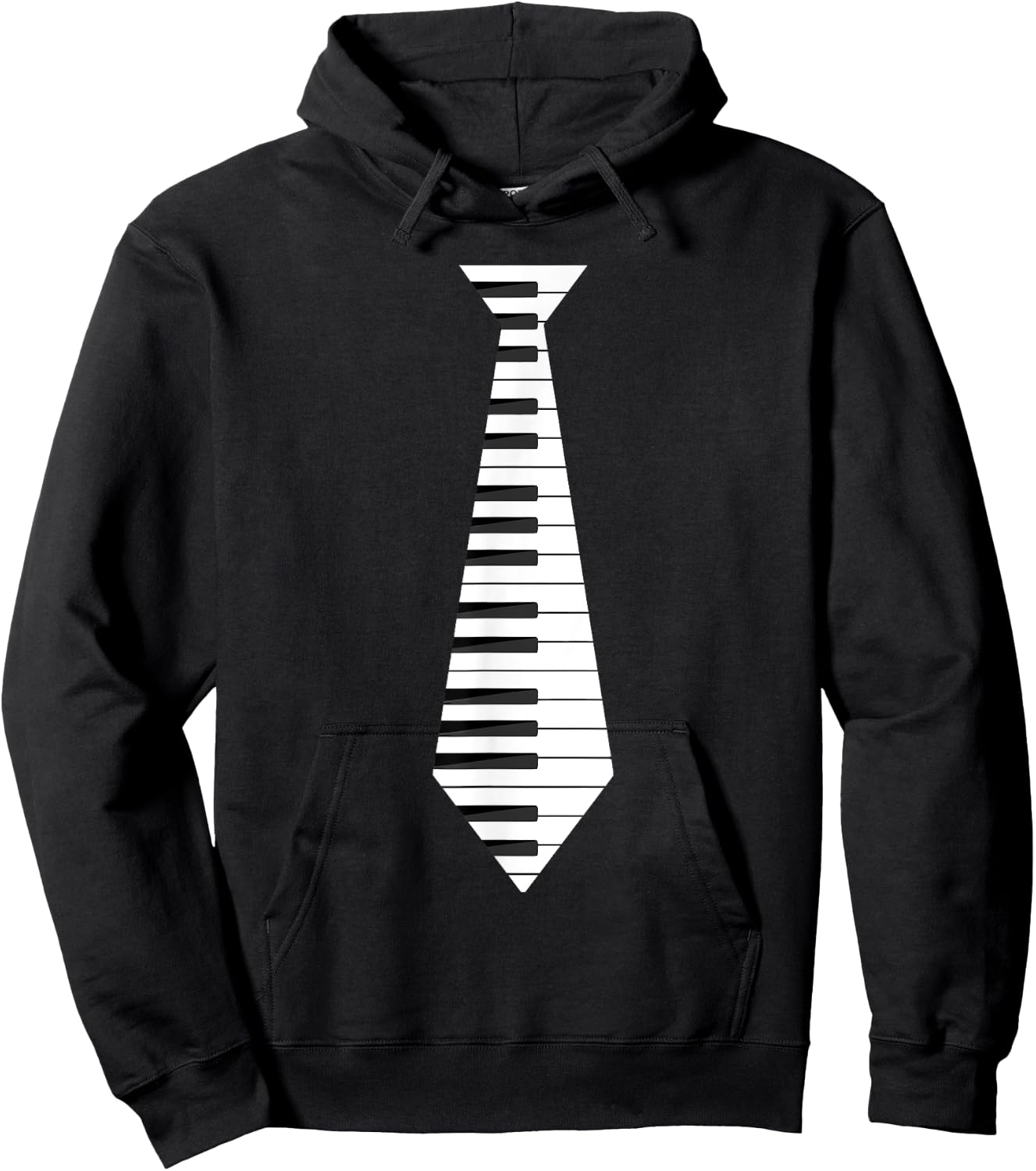 Musicians Piano Keyboard Necktie : & Graphic Hoodie - Hoodie | Black