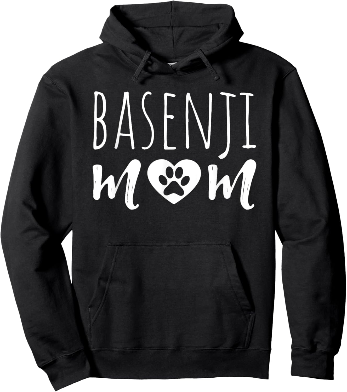 Basenji Mom Dog Lover Basenji Owner Basenji Mama Grandmother Women Girls Kids Hoodie - Hoodie | Black