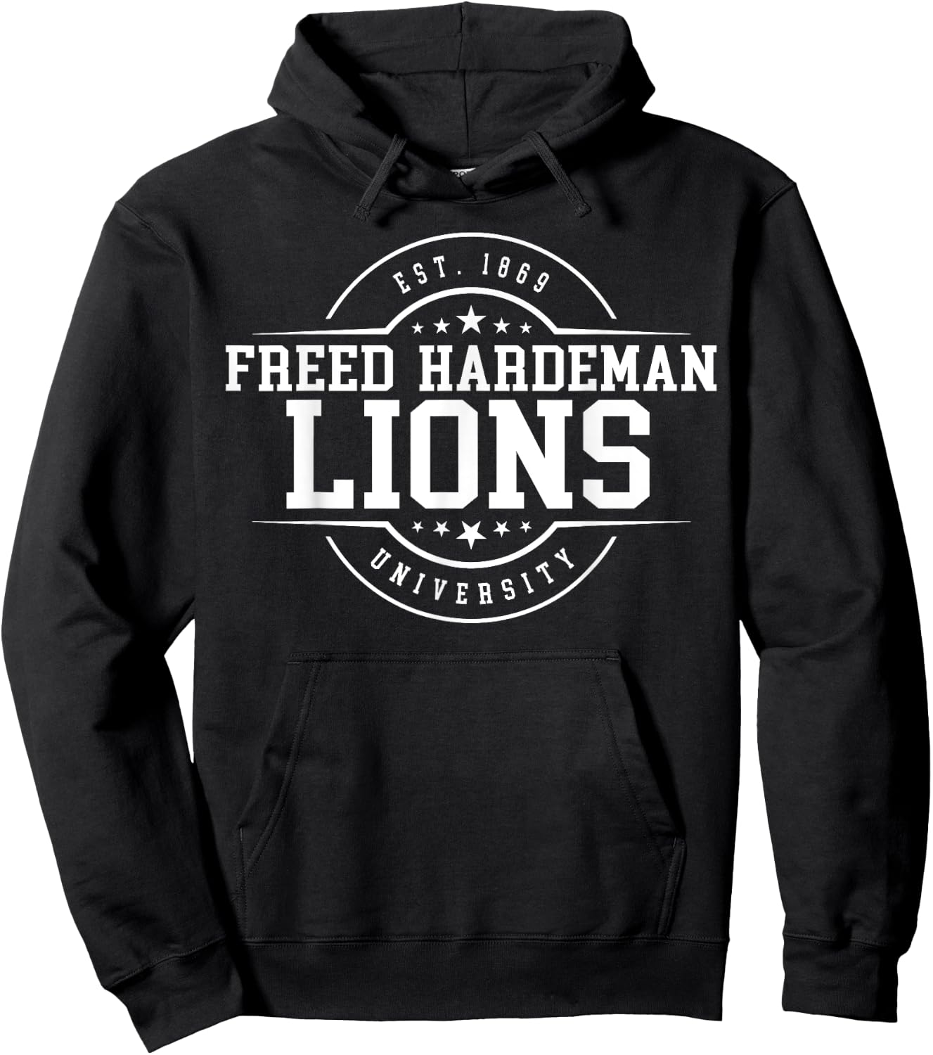 Freed-Hardeman University Lions Arch Vintage Classic Design Hoodie - Hoodie | Black