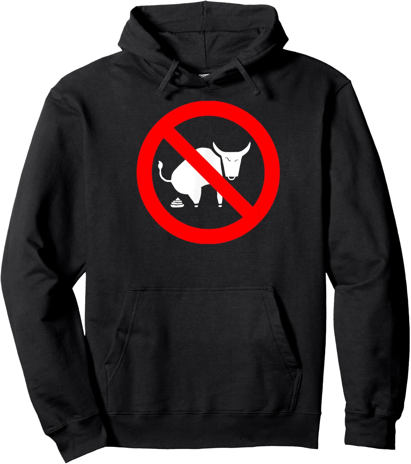 No Bullshit Teez -Adults Black Cotton Blend Short Sleeve Small Hoodie - Hoodie | Black