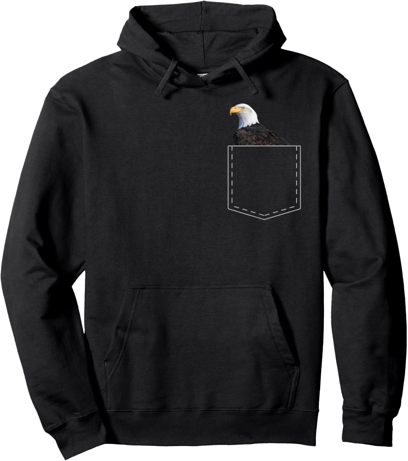 Bald Eagle Lover Gift Pocket Bird Of Prey Women Kids Hoodie - Hoodie | Black