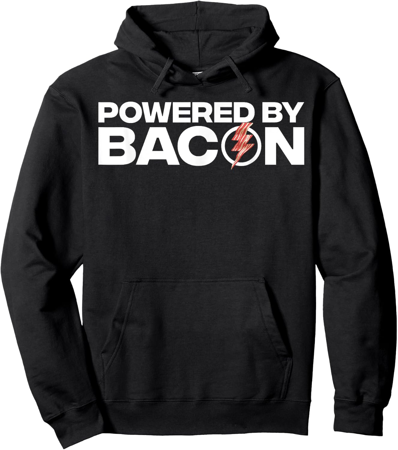 Cool Bacon Design Women Kids Bacon Strip Pork Lovers Hoodie - Hoodie | Black