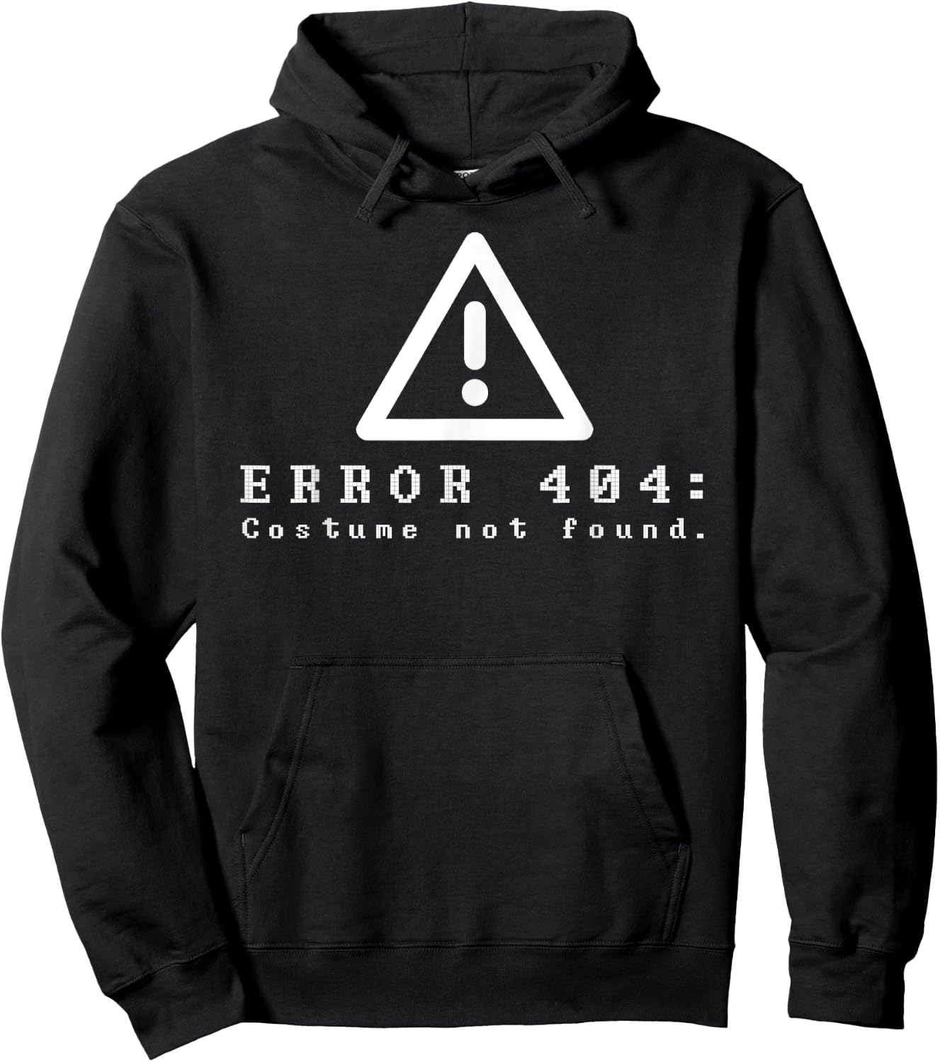 Error 404 Costume Not Found Funny Halloween Computer Geek Hoodie - Hoodie | Black