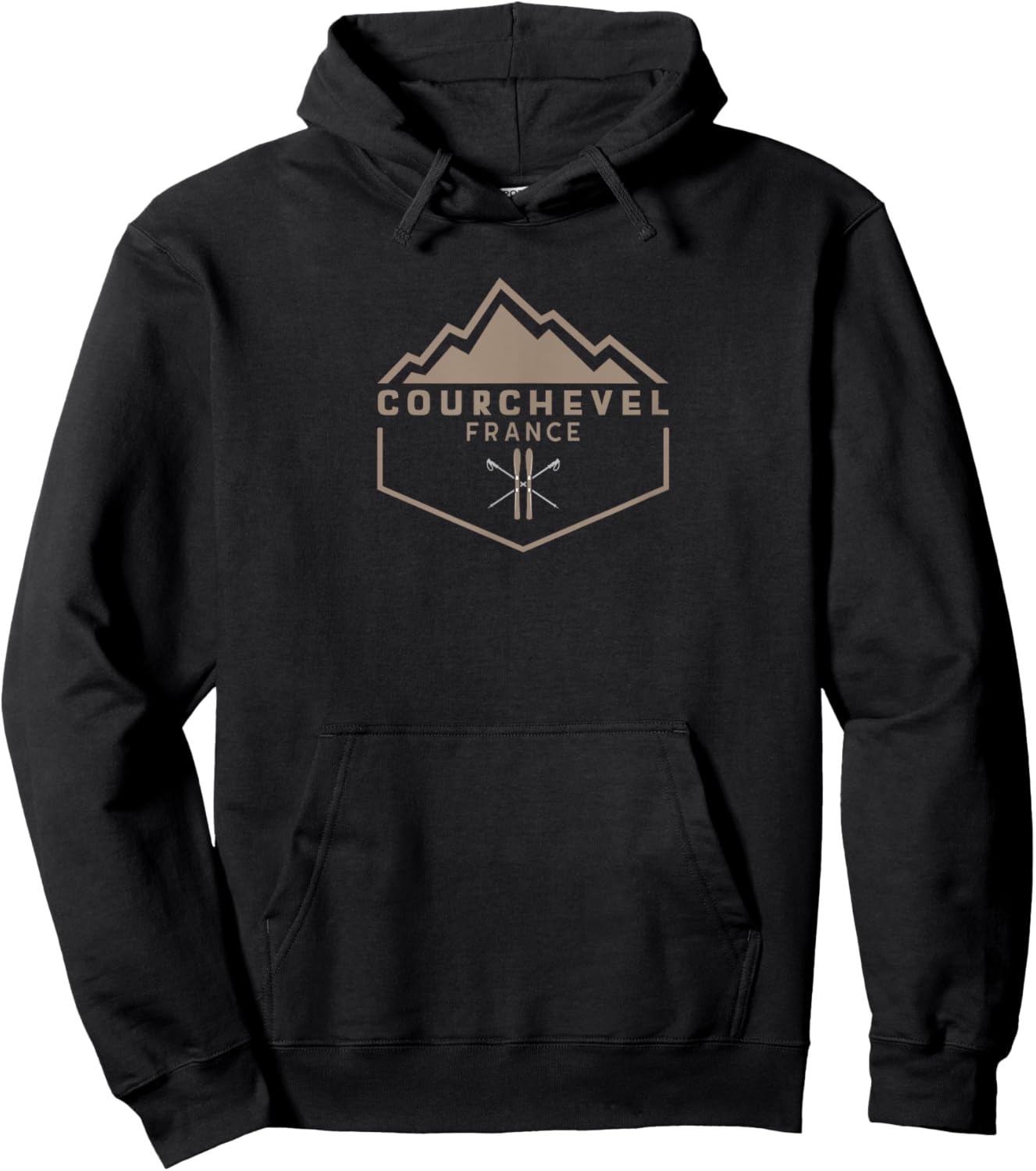 Courchevel France Hoodie - Hoodie | Black