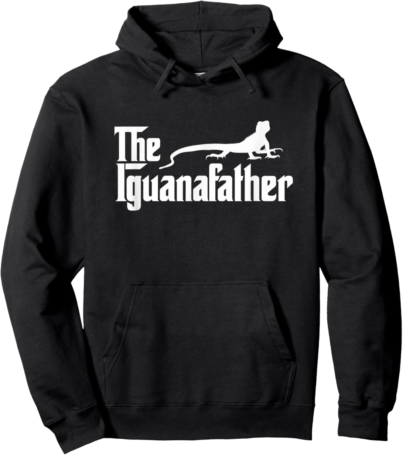Iguana Father Lizard | Iguana Dad Funny Hoodie - Hoodie | Black