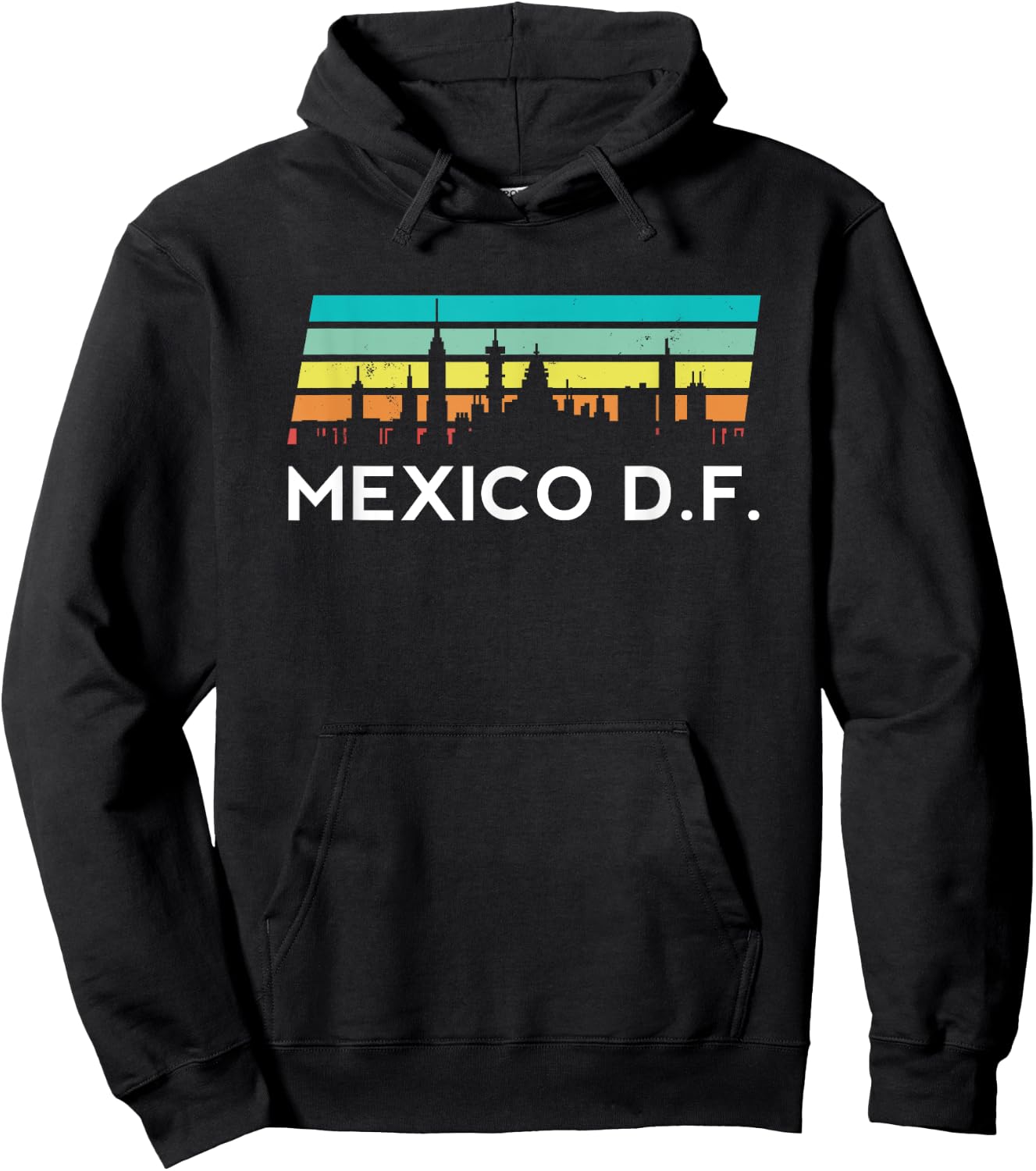 Mexico DF Retro Mexican Peso Ciudad Districto Federal Guey Hoodie - Hoodie | Black