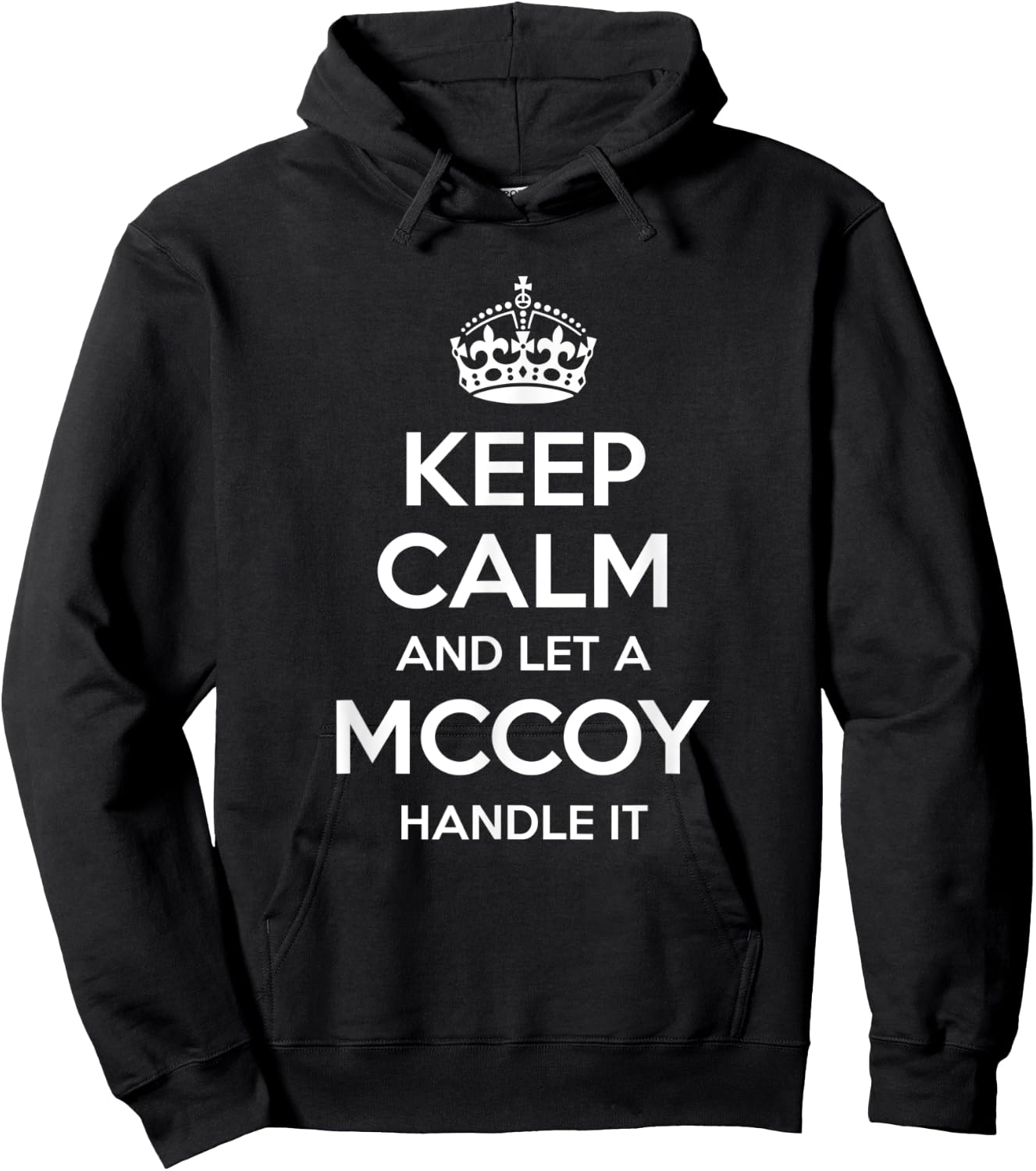 MCCOY Funny Surname Family Tree Birthday Reunion Gift Hoodie - Hoodie | Black