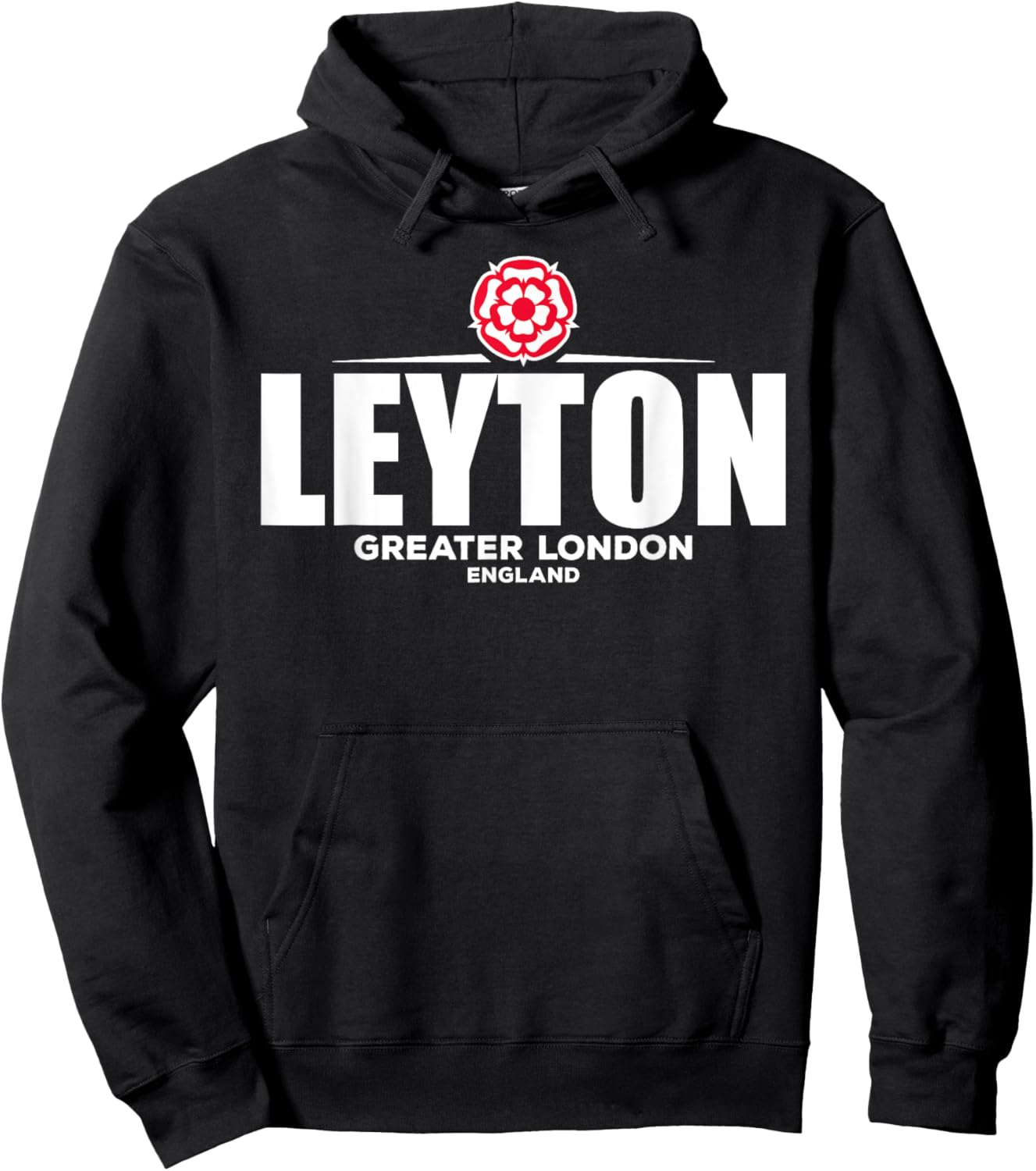 Leyton Greater London England Hoodie - Hoodie | Black