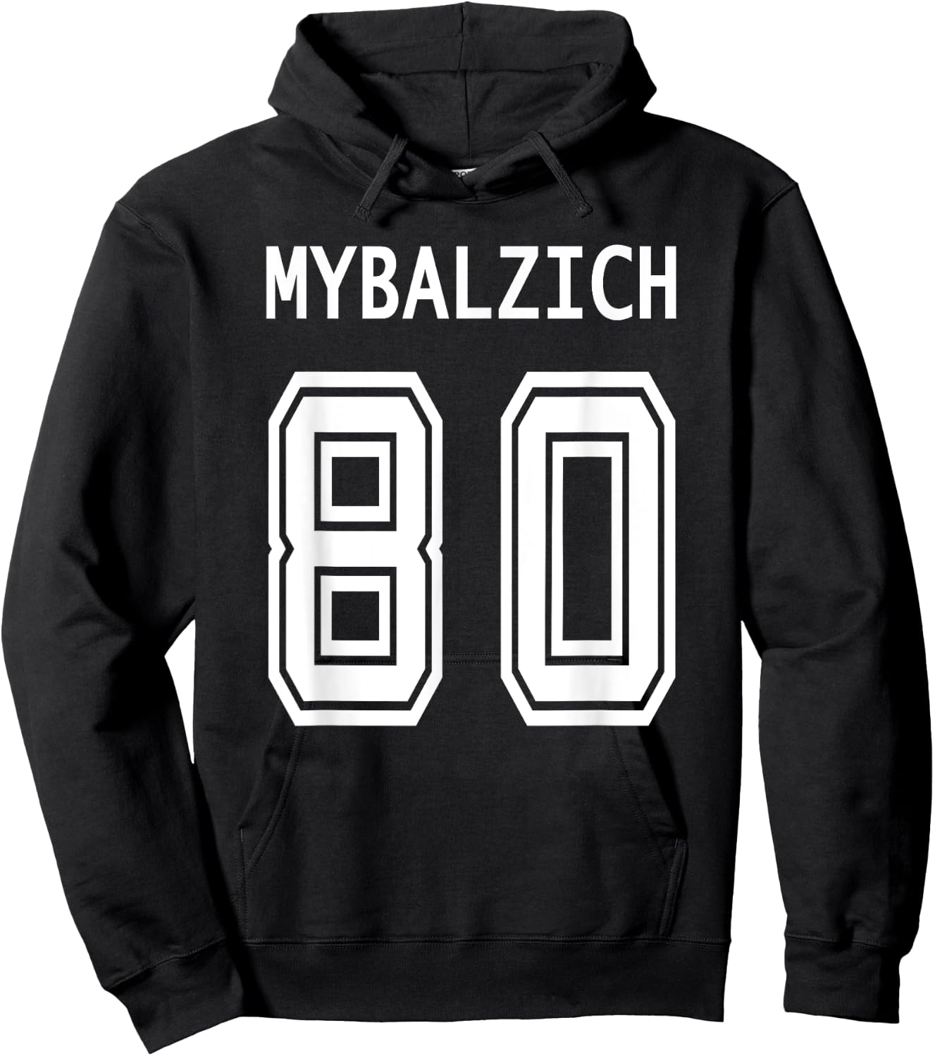 Sports Player Mybalzich 84 Funny Adult Hoodie - Hoodie | Black