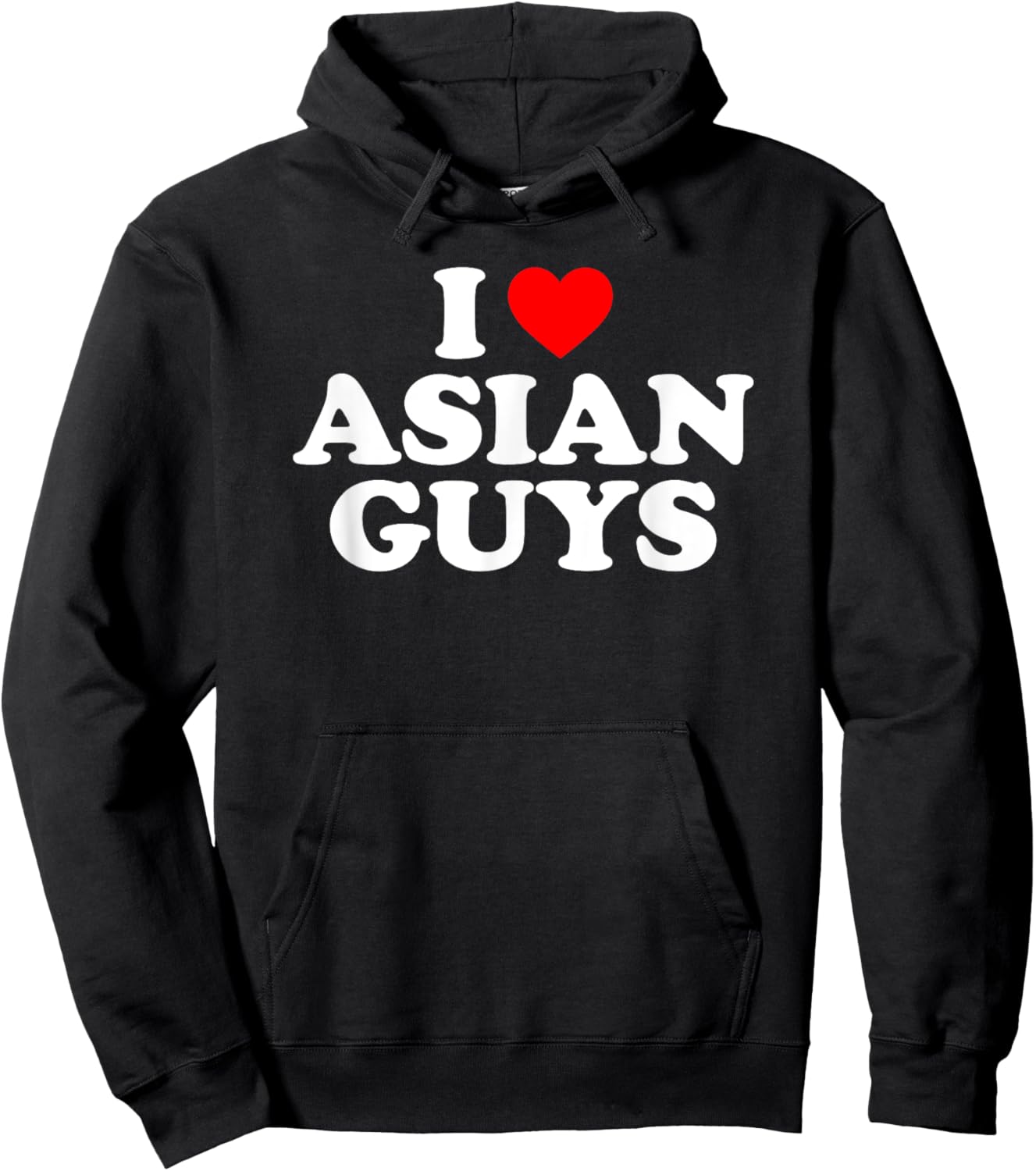 I Love Asian Guys Hoodie - Hoodie | Black