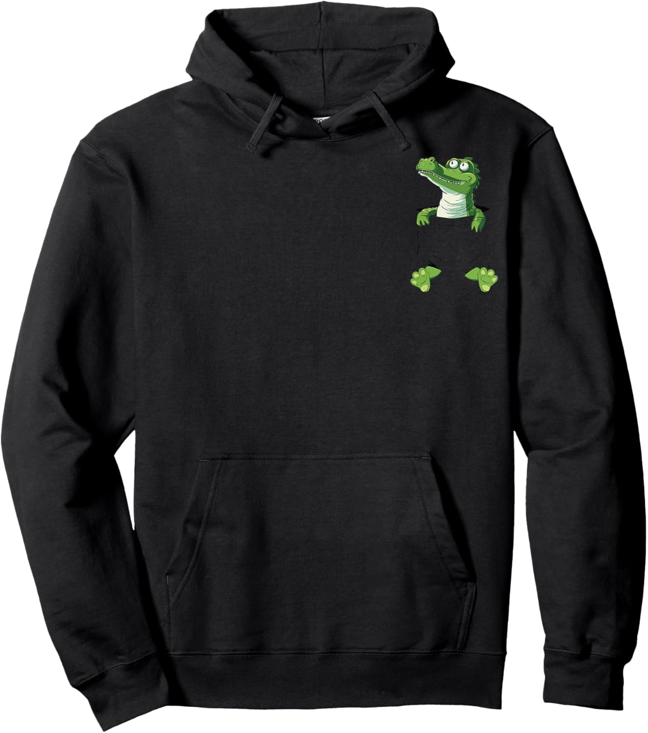 Funny Alligator lover Pet Cute Florida Alligator in a Pocket Hoodie - Hoodie | Black