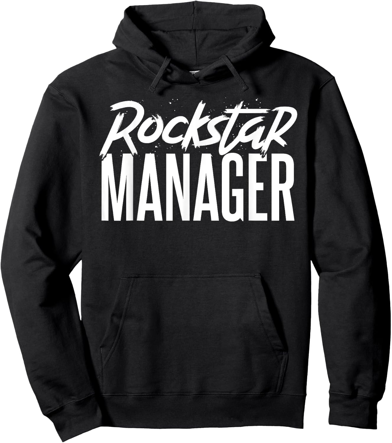 Rockstar Manager Gift Office Managers Hoodie - Hoodie | Black