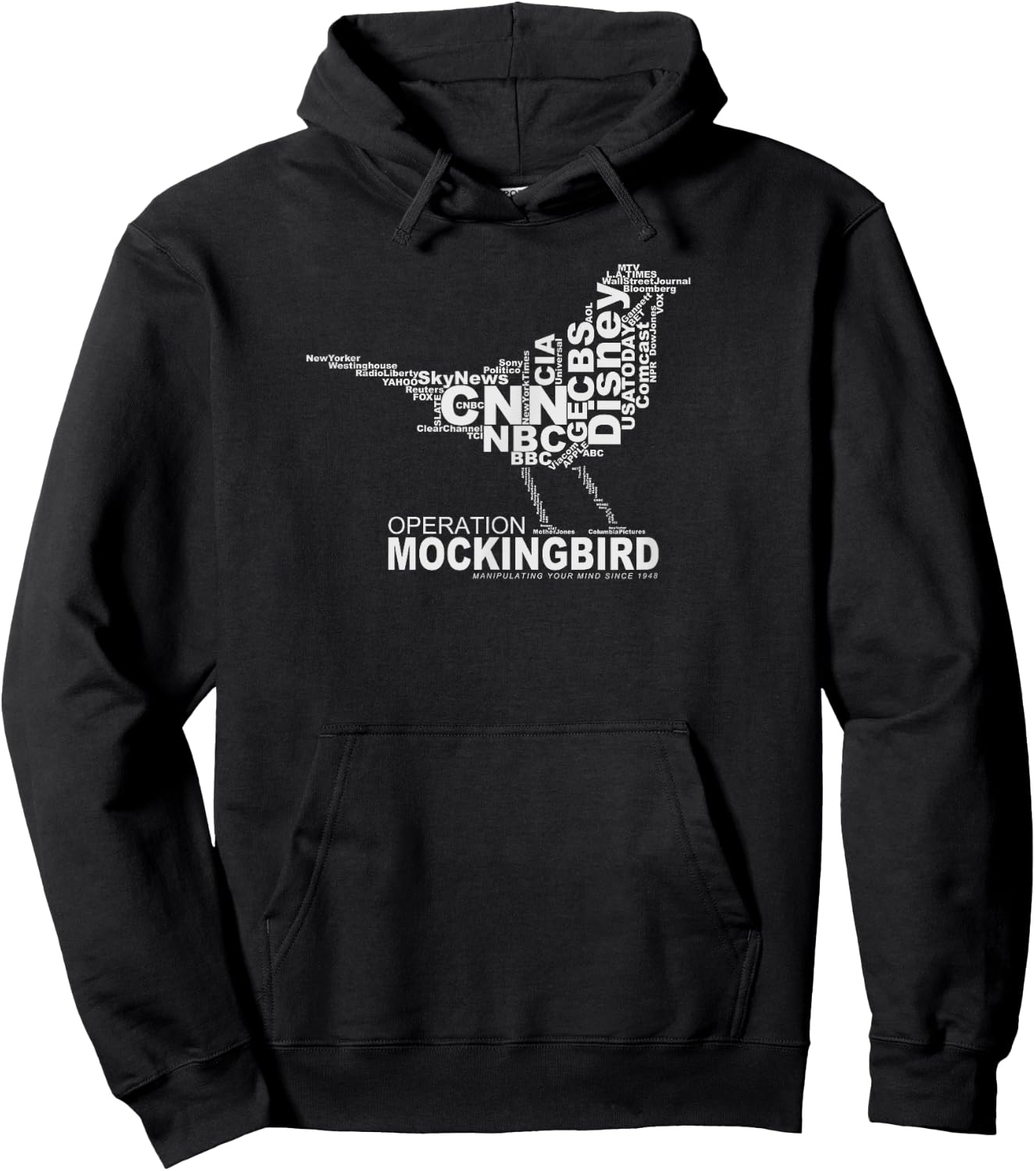 Operation Mockingbird Media Word Cloud Hoodie - Hoodie | Black