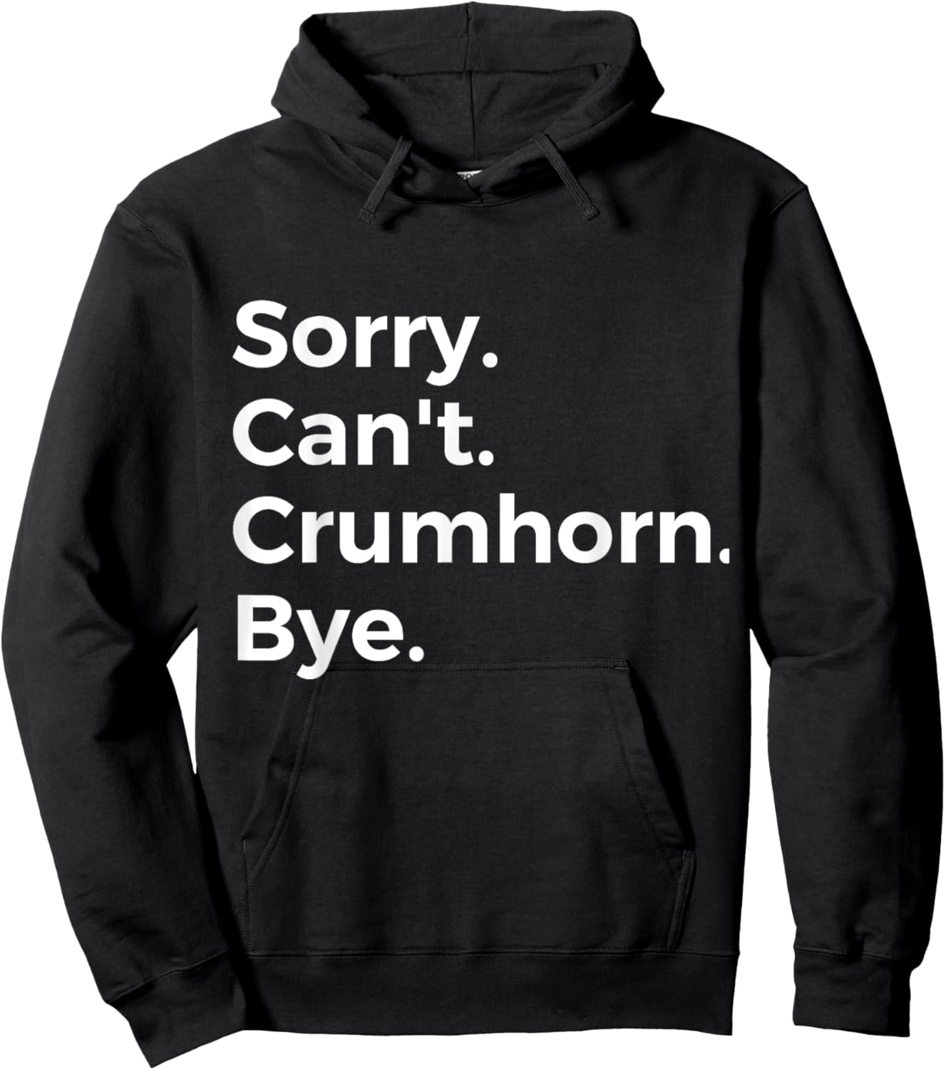Sorry Can't Crumhorn Bye Musical Instrument Music Musical Hoodie - Hoodie | Black
