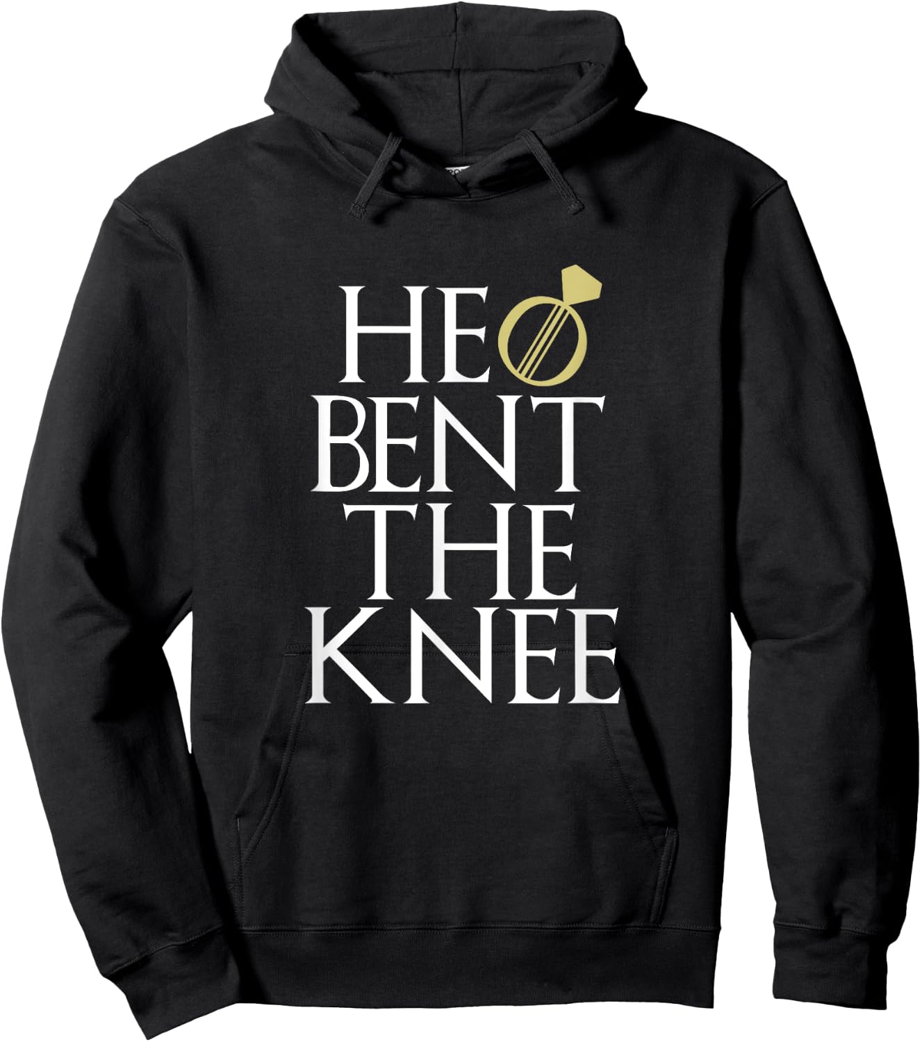 He Bent The Knee Bride Engagement Wedding Men Women Gift Hoodie - Hoodie | Black