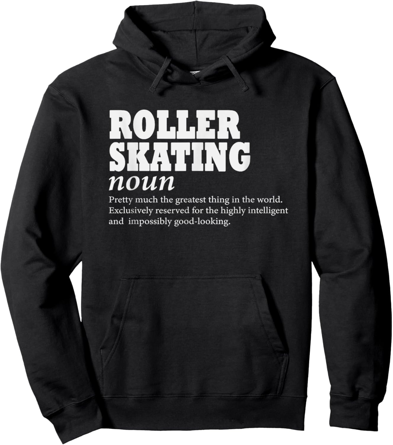 Roller Skating Definition Love To Skate Funny Roller Skating Hoodie - Hoodie | Black