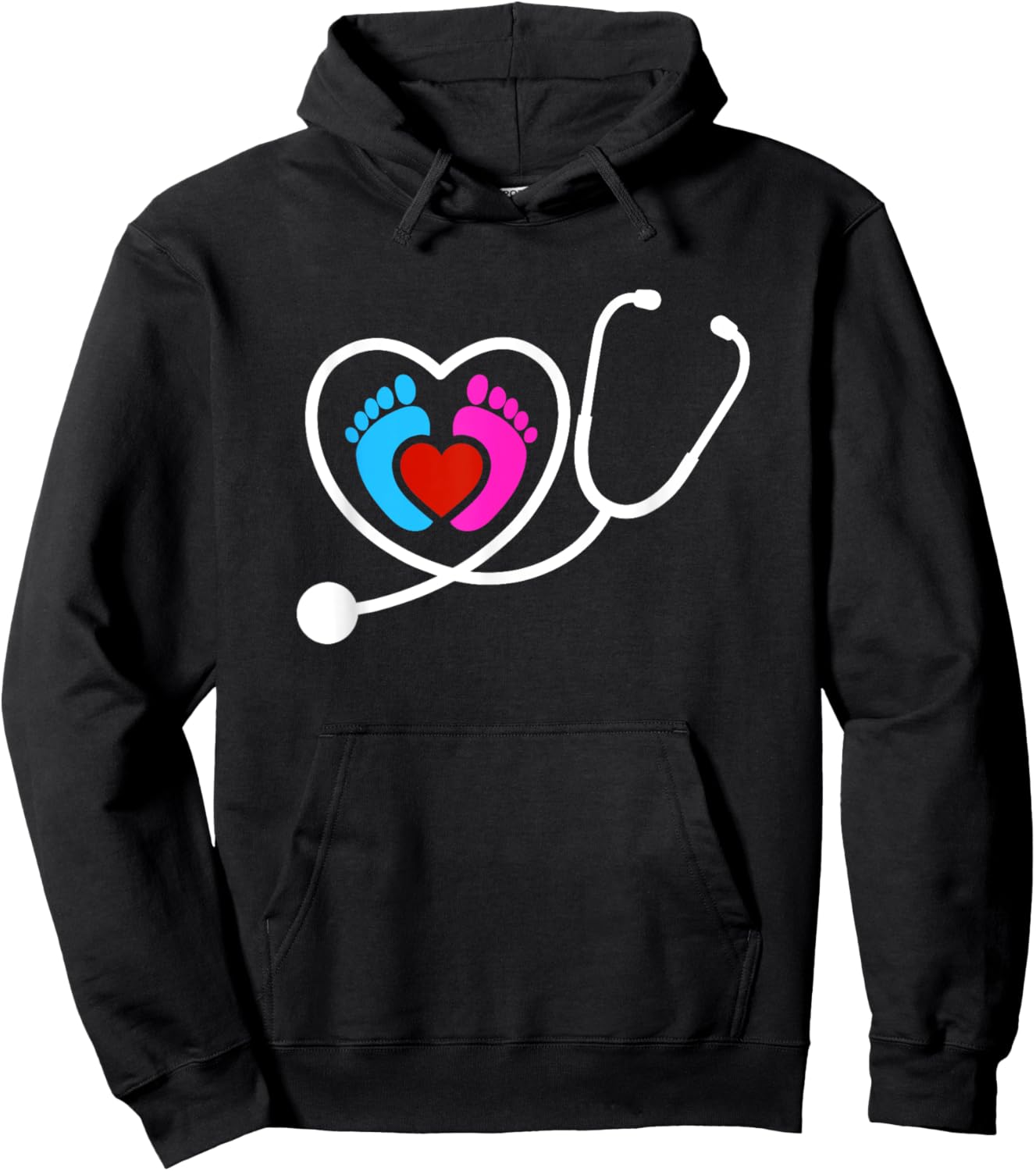 Stethoscope Obstetrics Gynecology Nurse Obgyn Obstetrician Hoodie - Hoodie | Black