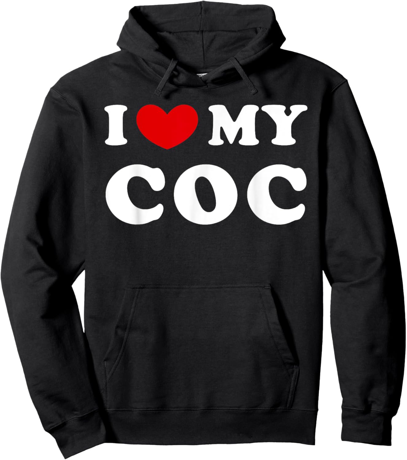 I Love My Coc, I Heart My Coc Hoodie - Hoodie | Black