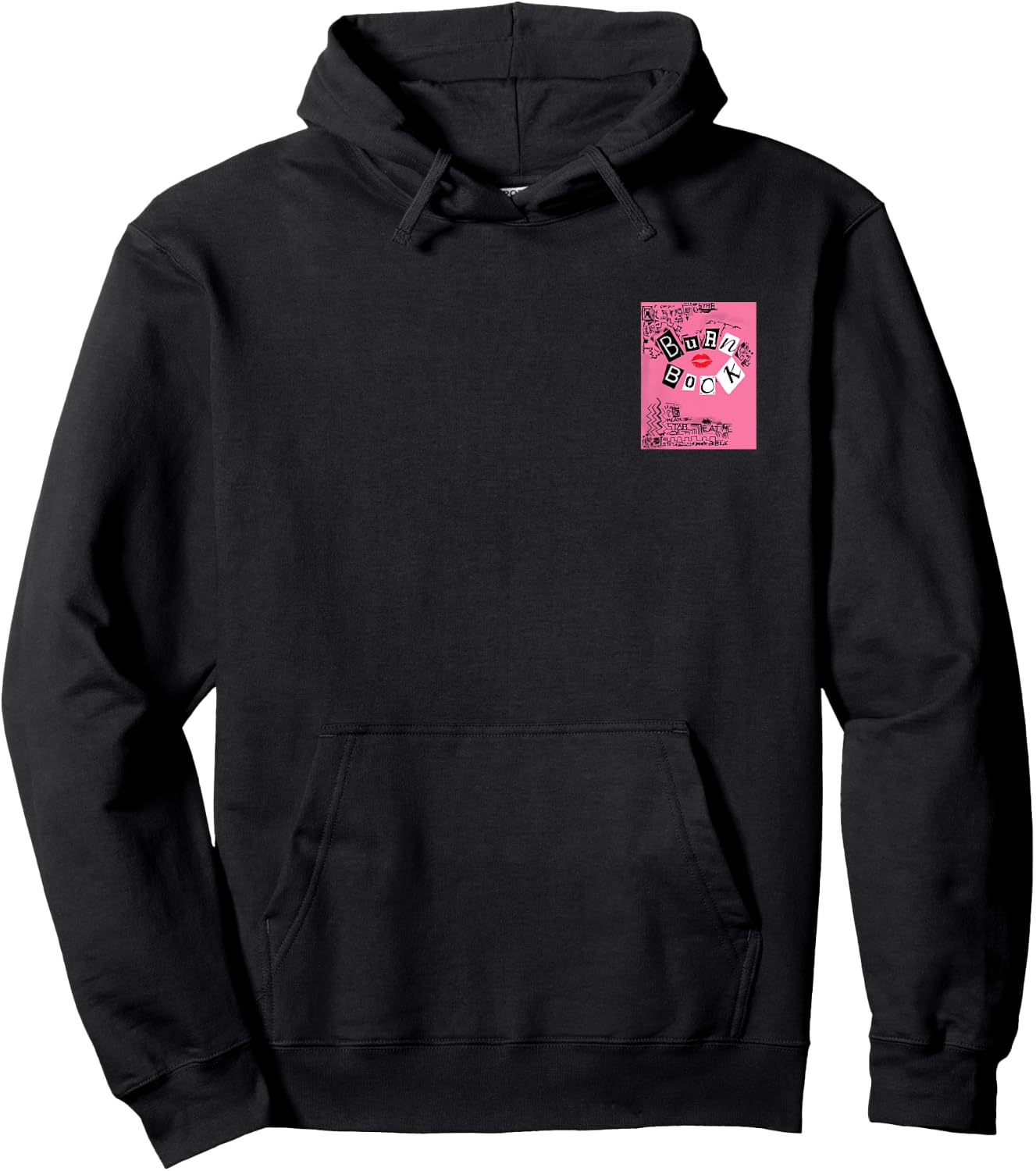 Mean Girls Front and Back Burn Book with the Plastics Movie Hoodie - Hoodie | Black